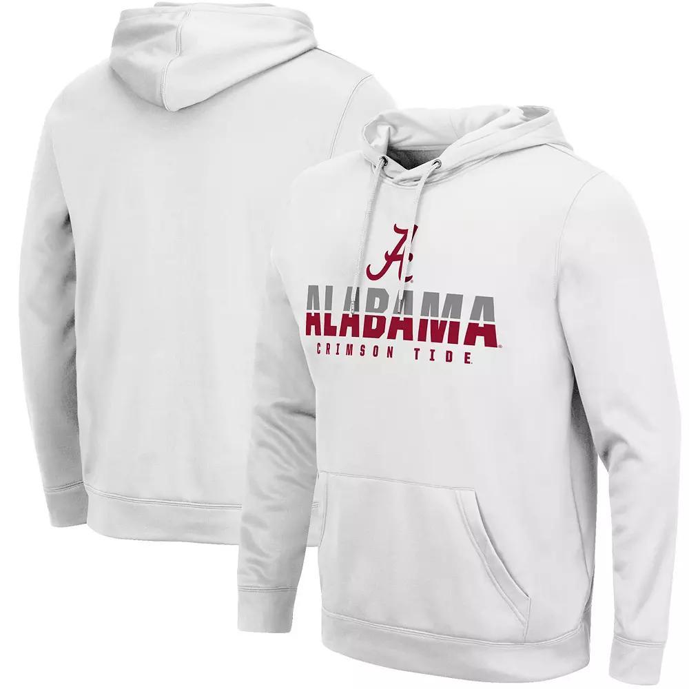 Men's Colosseum White Alabama Crimson Tide Lantern Pullover Hoodie, Size: 2XL Product Image