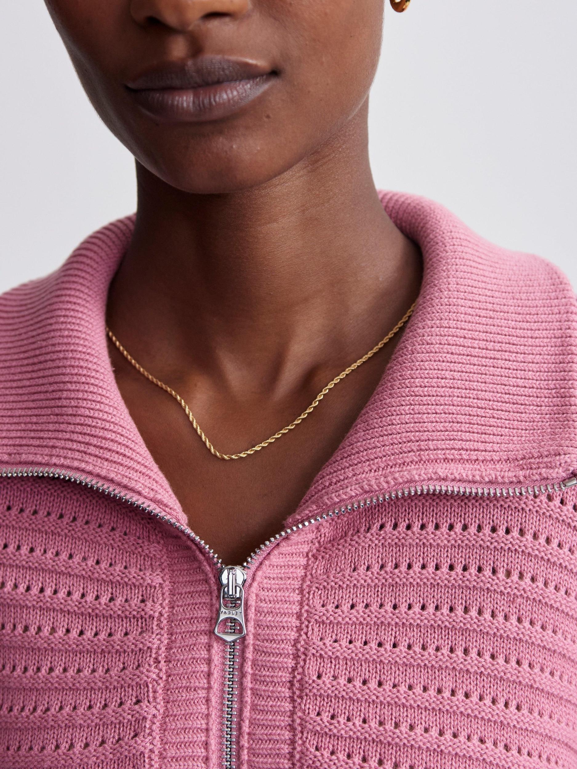 Tara Pointelle Half Zip Product Image