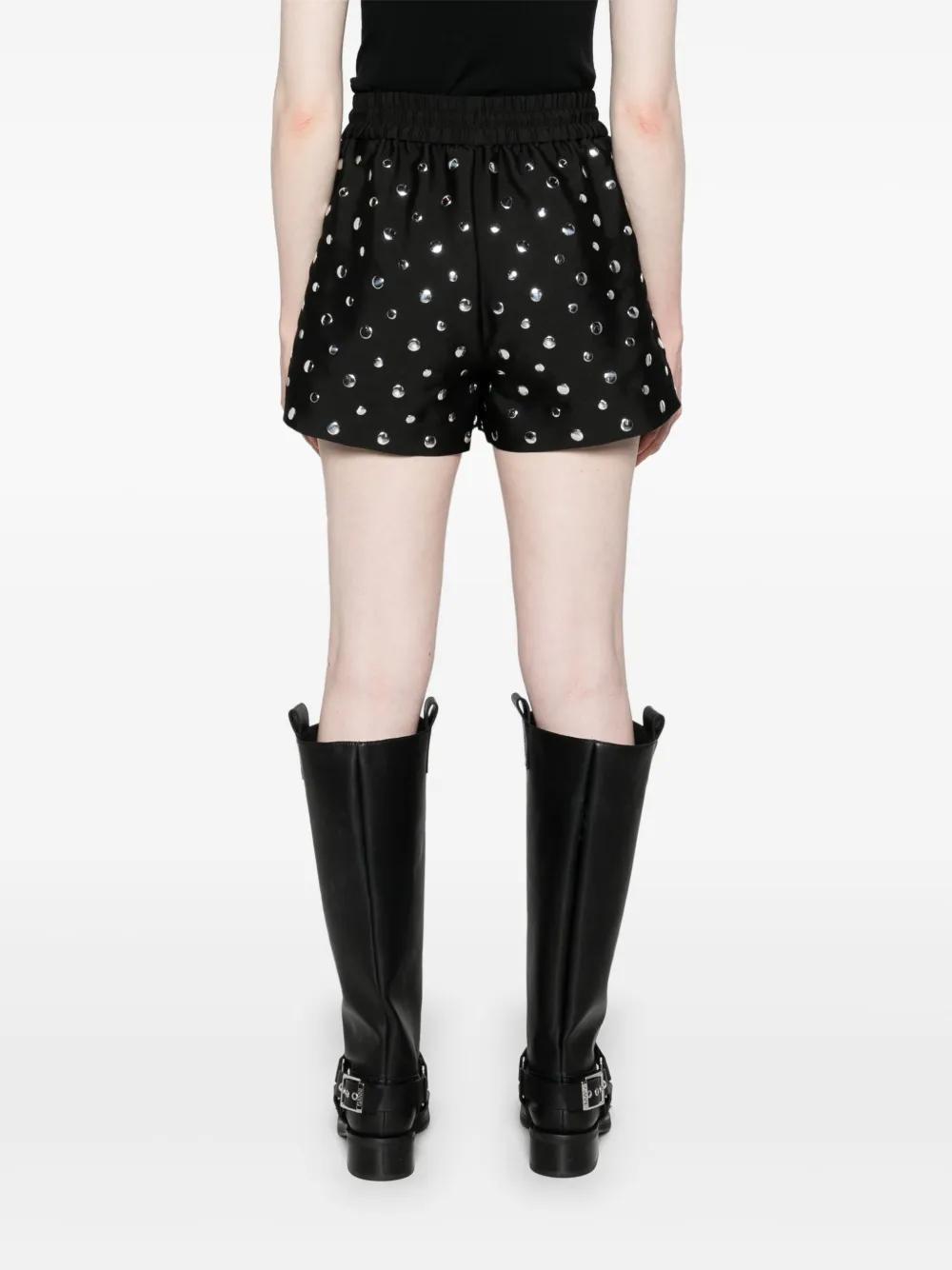 stud-embellished twill shorts  Product Image