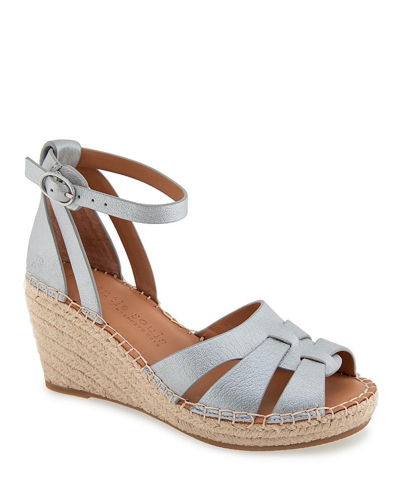Gentle Souls by Kenneth Cole Womens Coolie Espadrille Wedge Sandals Product Image