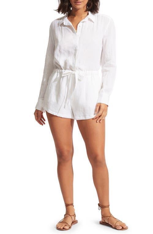 Linen Playsuit Seafolly Product Image
