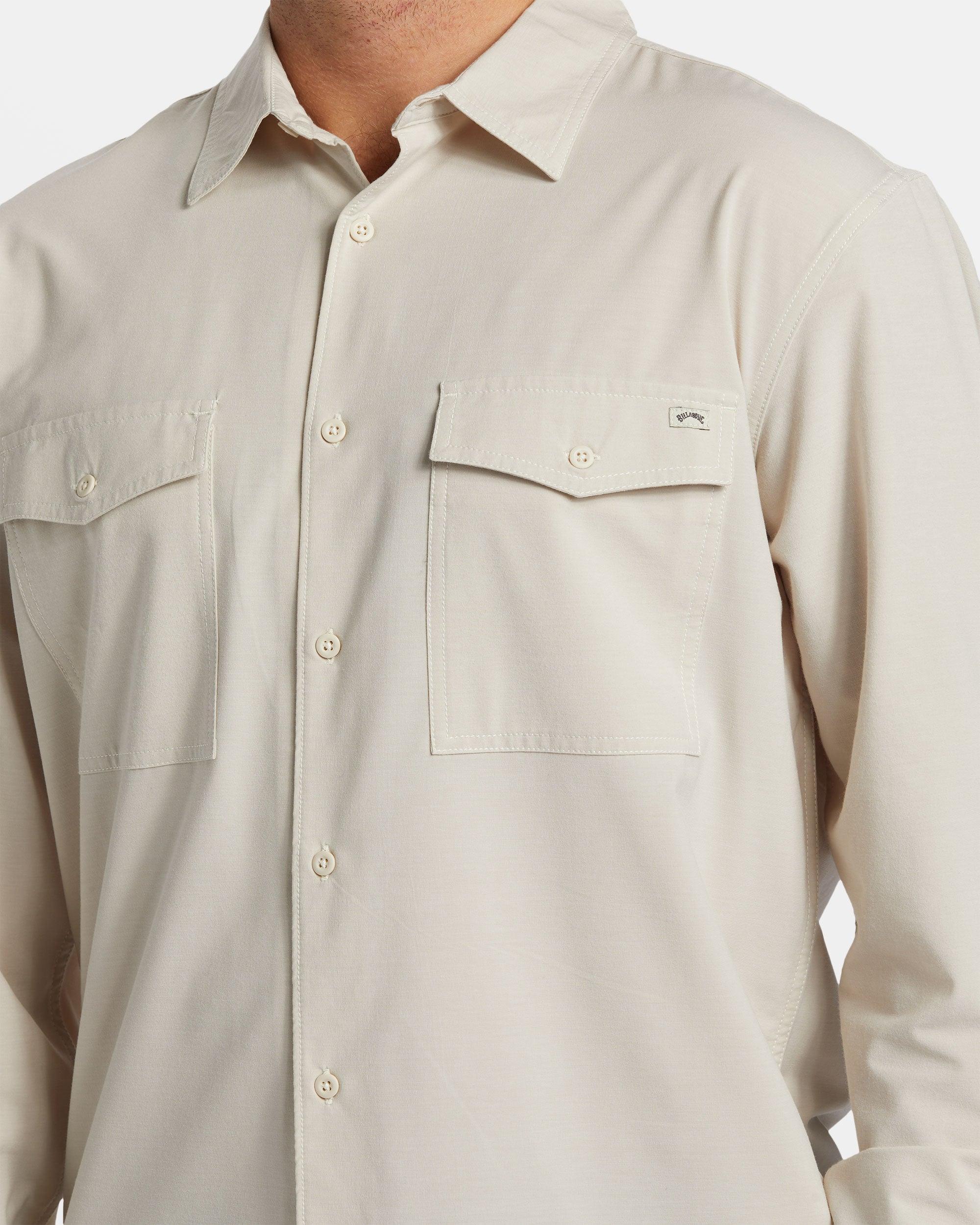 Surftrek Long Sleeve Shirt - Cream Male Product Image