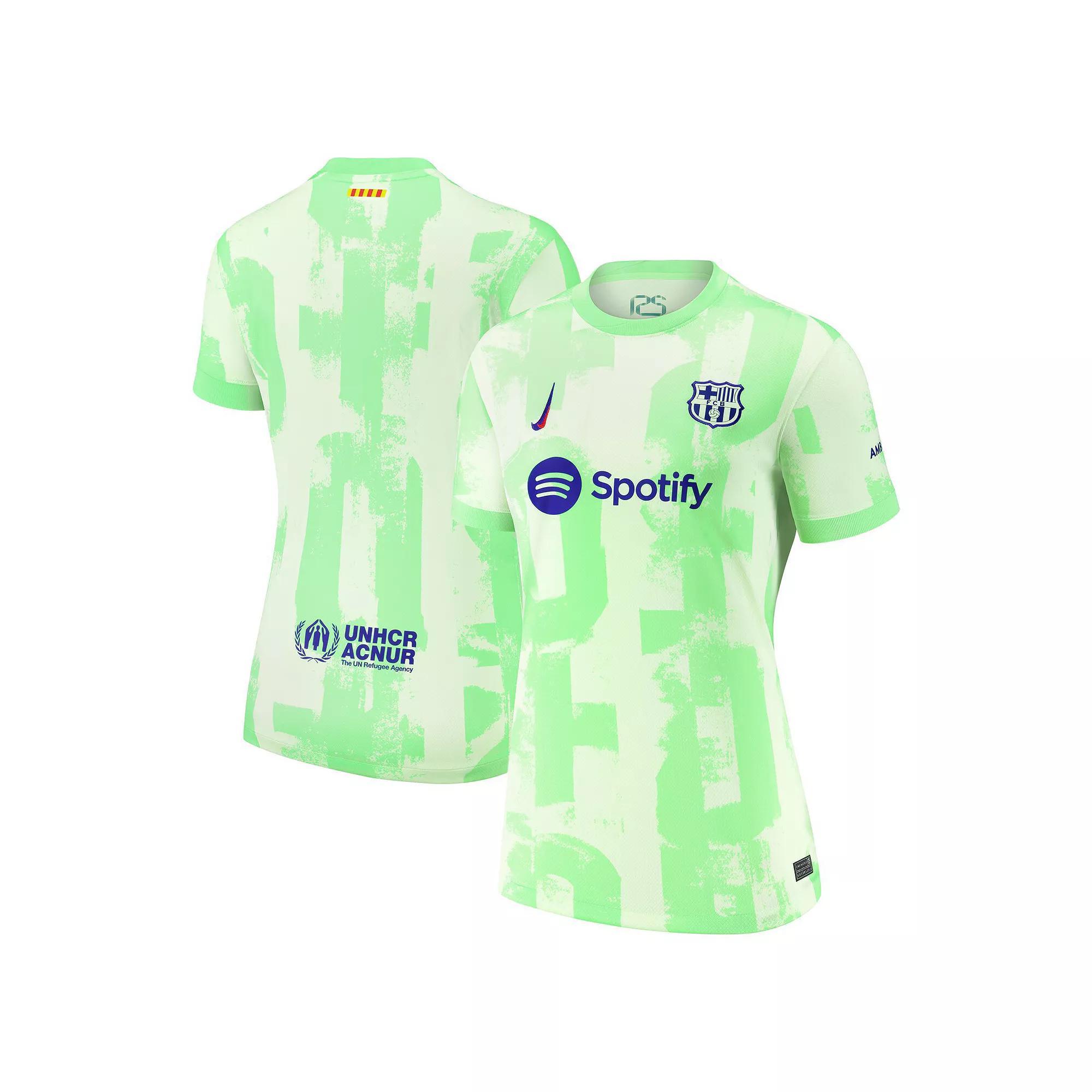 Women's Nike  Yellow Barcelona 2024/25 Third Replica Jersey, Size: XL, Bar Yellow Product Image