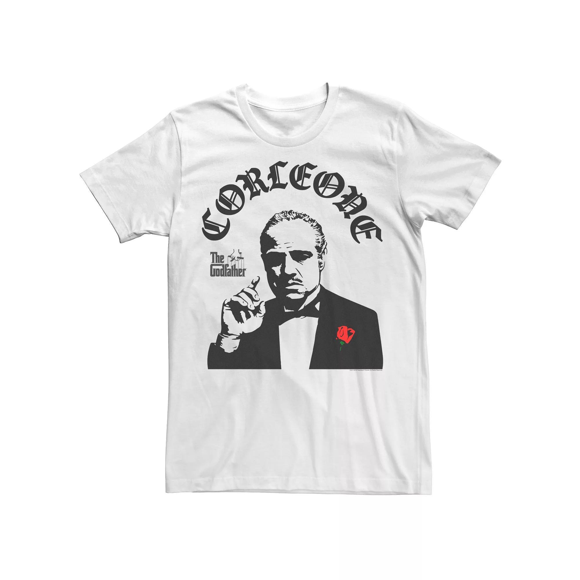 Men's The Godfather Corleone Portrait Tee, Size: XL, White Product Image
