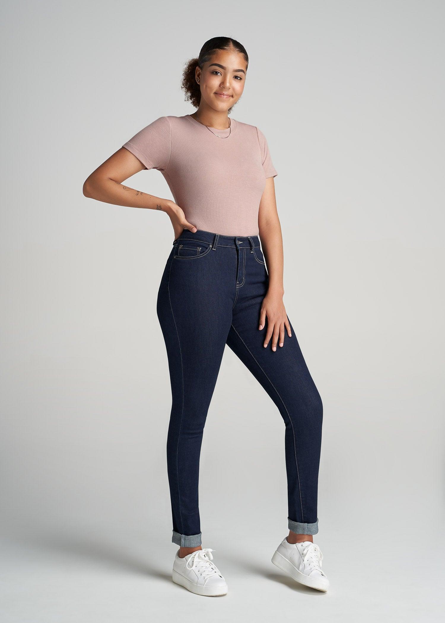 FITTED Ribbed Tee in Ballerina Pink - Women's Tall T-Shirts  Product Image