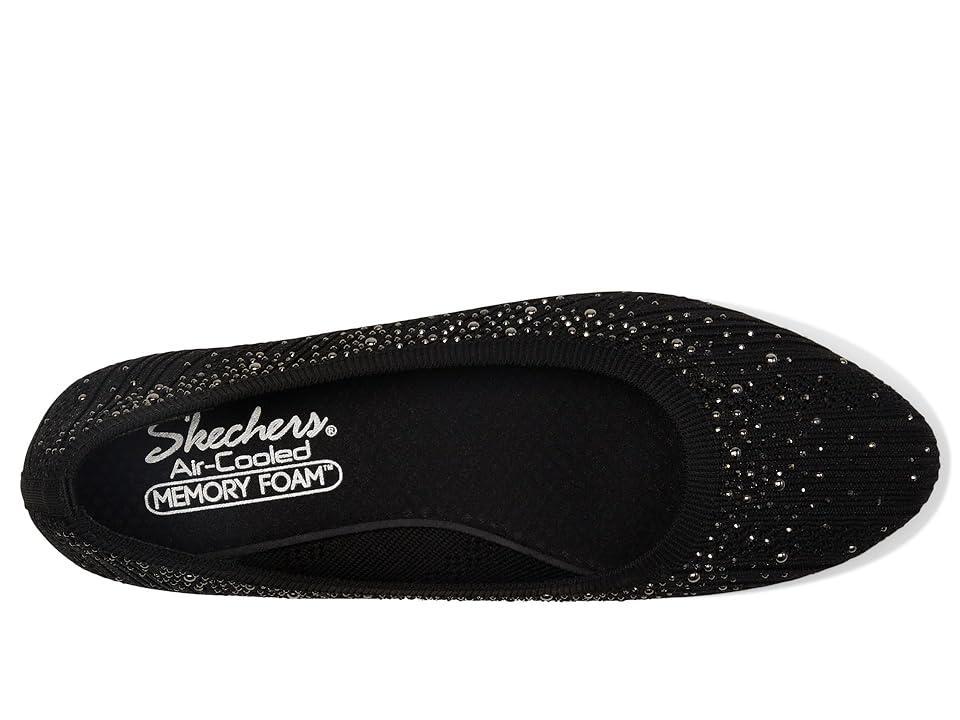 Skechers Cleo® 2.0 Glitzy Daze Women's Flats, Size: 9.5, Black Product Image