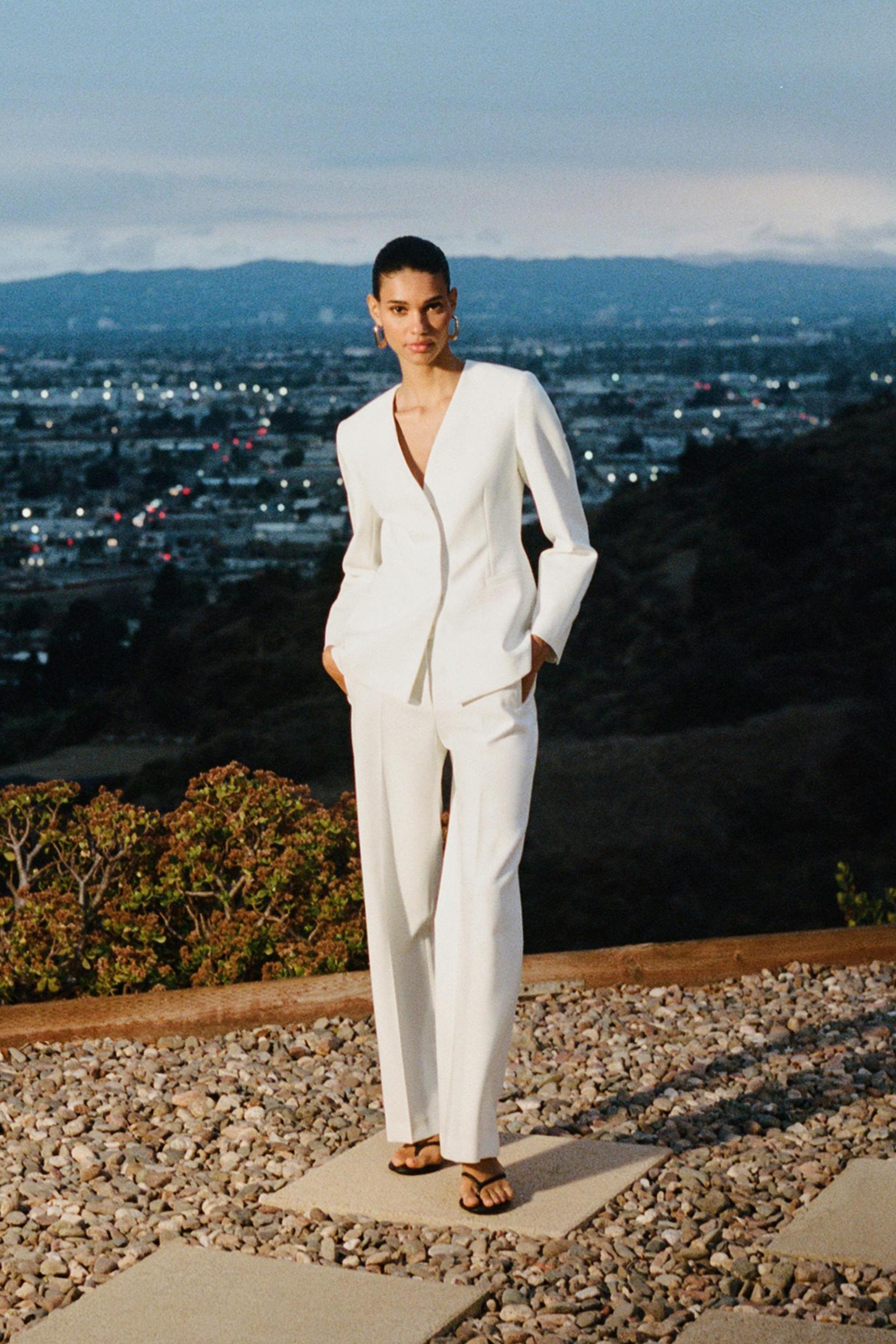LAPELLESS FITTED BLAZER Product Image