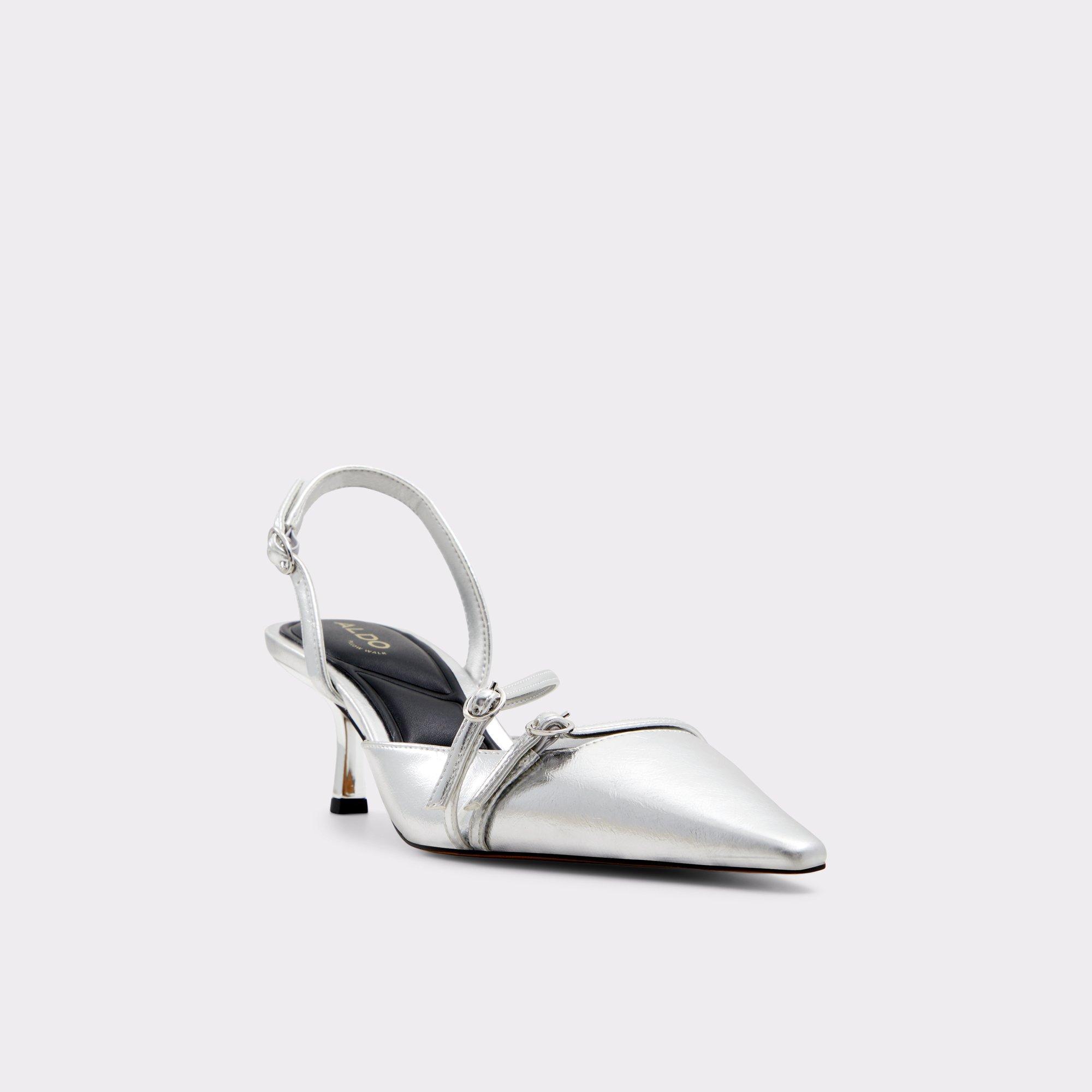 Marietta Silver Women's Slingbacks | ALDO US Product Image