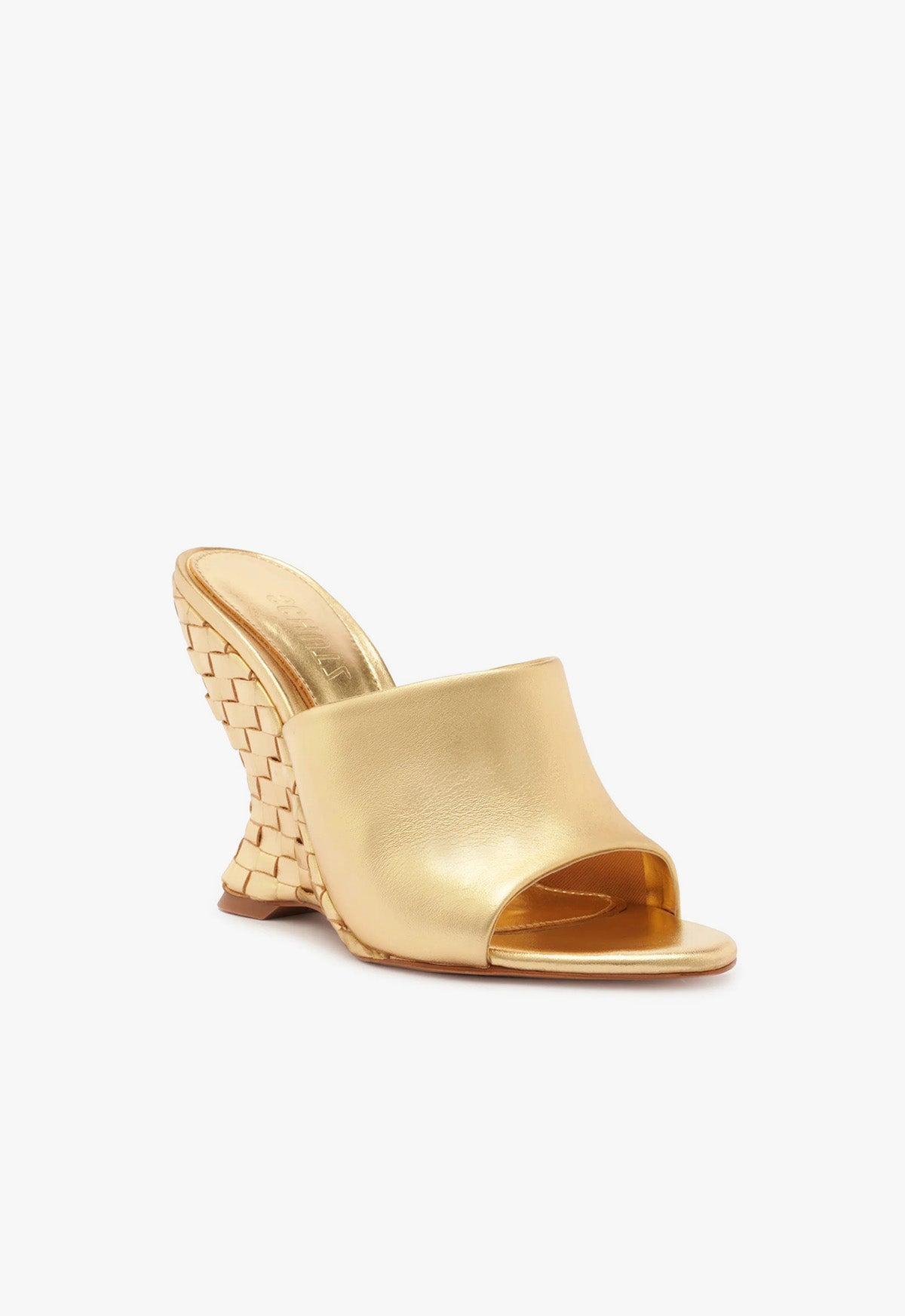 Aprill Woven Leather Sandal Product Image