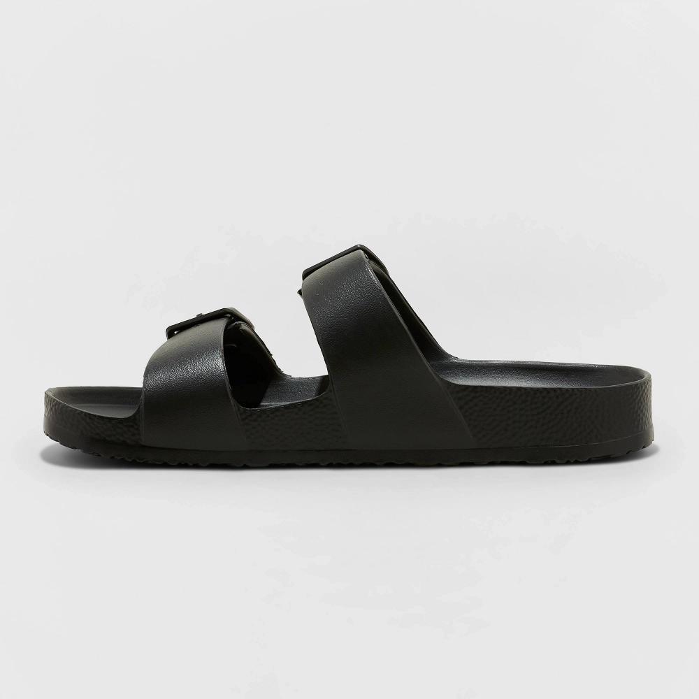 Womens Neida EVA Two Band Footbed Slide Sandals - Shade & Shore White 10: Contoured Double Straps Product Image