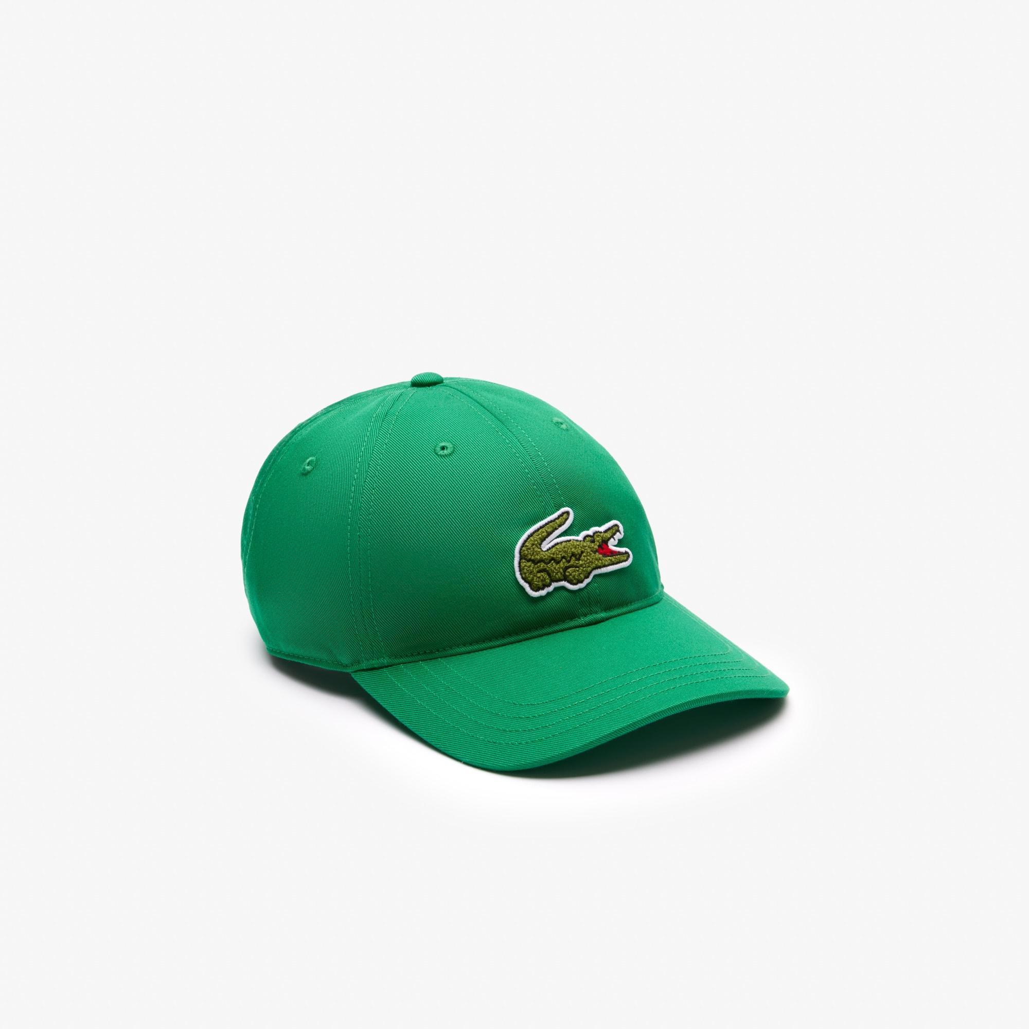Unisex Crocodile Badge Cotton Twill Cap Product Image