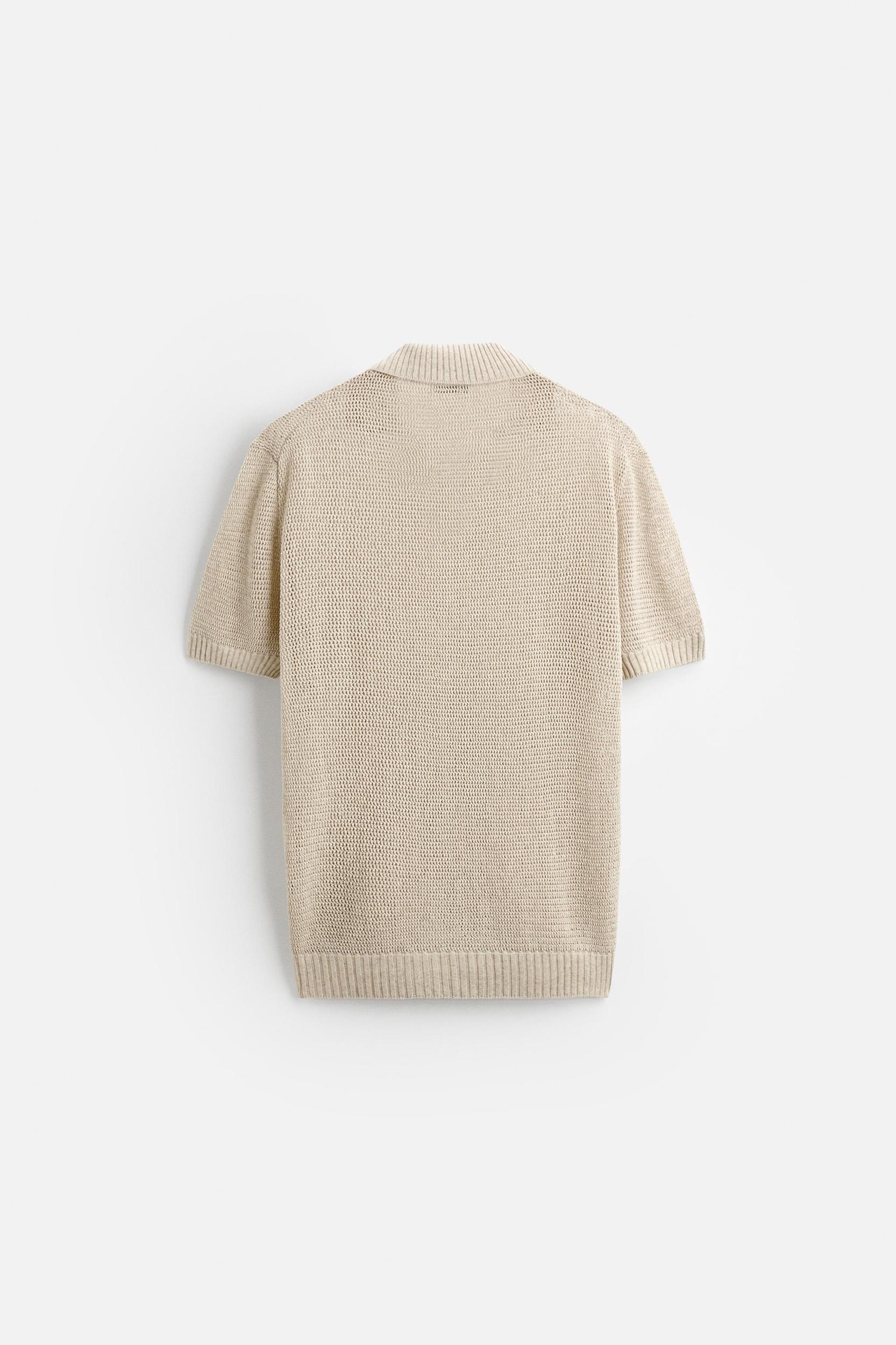 OPEN KNIT POLO Product Image