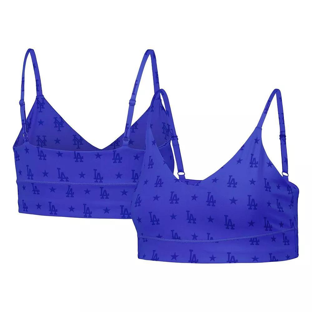 Women's Royal Los Angeles Dodgers Active Bra, Size: Medium, Blue Product Image