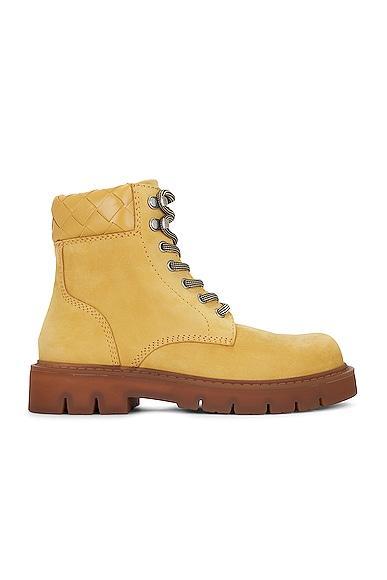Bottega Veneta Haddock Ankle Boot in Ochre - Grey. Size 38 (also in 37, 41). Product Image