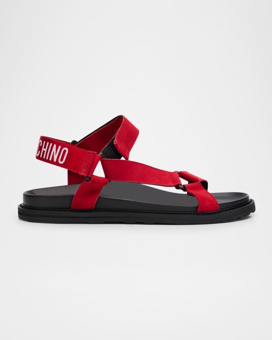 Mens Leather and Suede Sandals Product Image