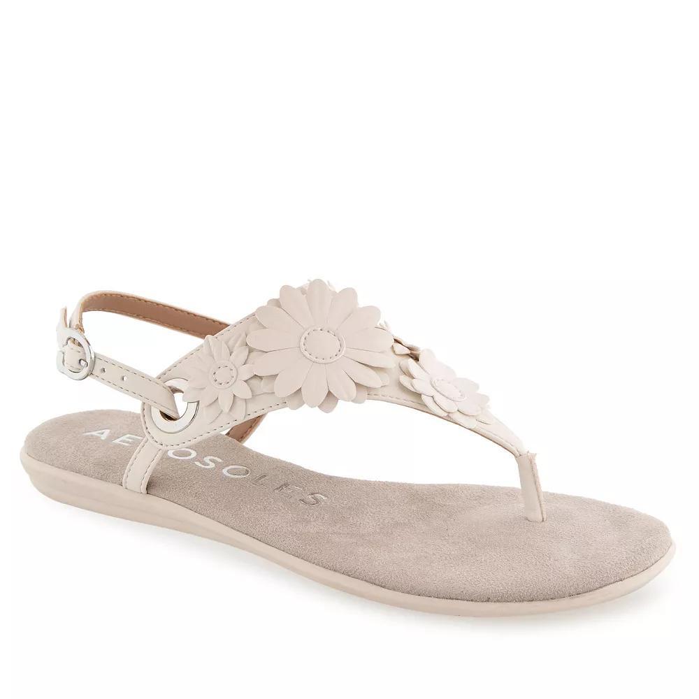Aerosoles Connie Women's Slingback Thong Sandals, Size: 7.5 Medium, Bright White Product Image