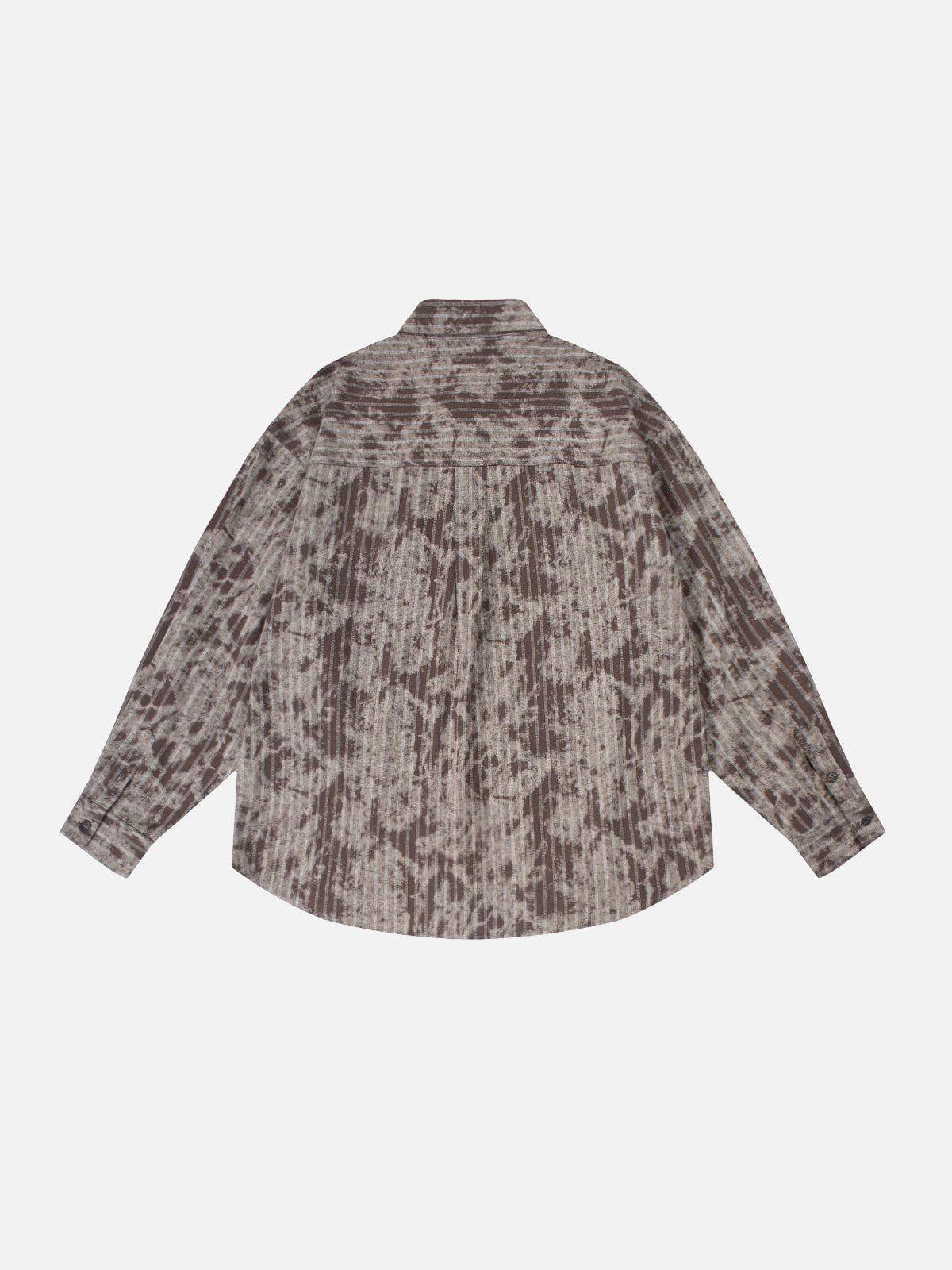 Aelfric Eden Tie Dye Texture Long Sleeve Shirt Product Image