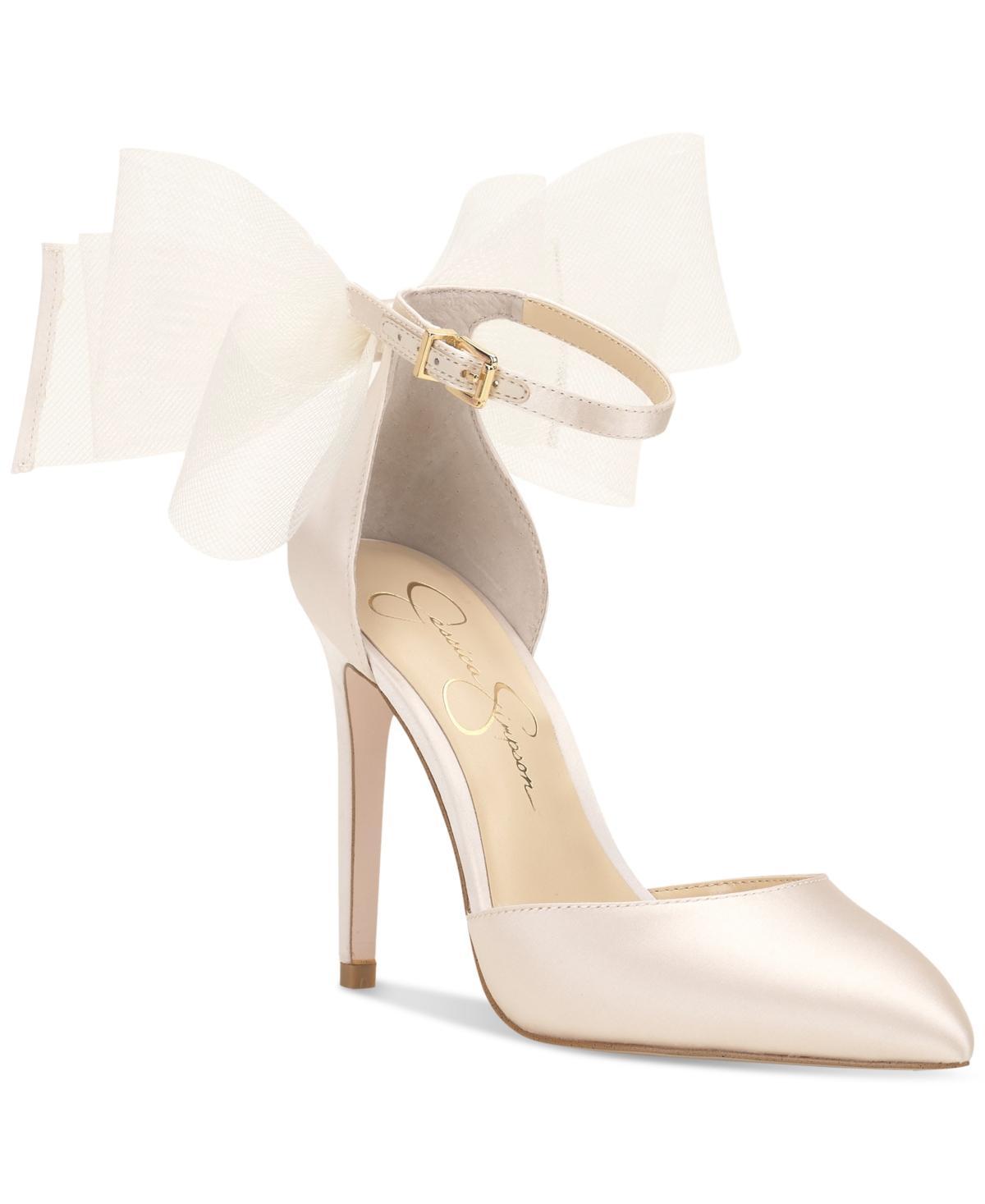 Jessica Simpson Phindies Oversized Tulle Bow Back Dress Pumps Product Image