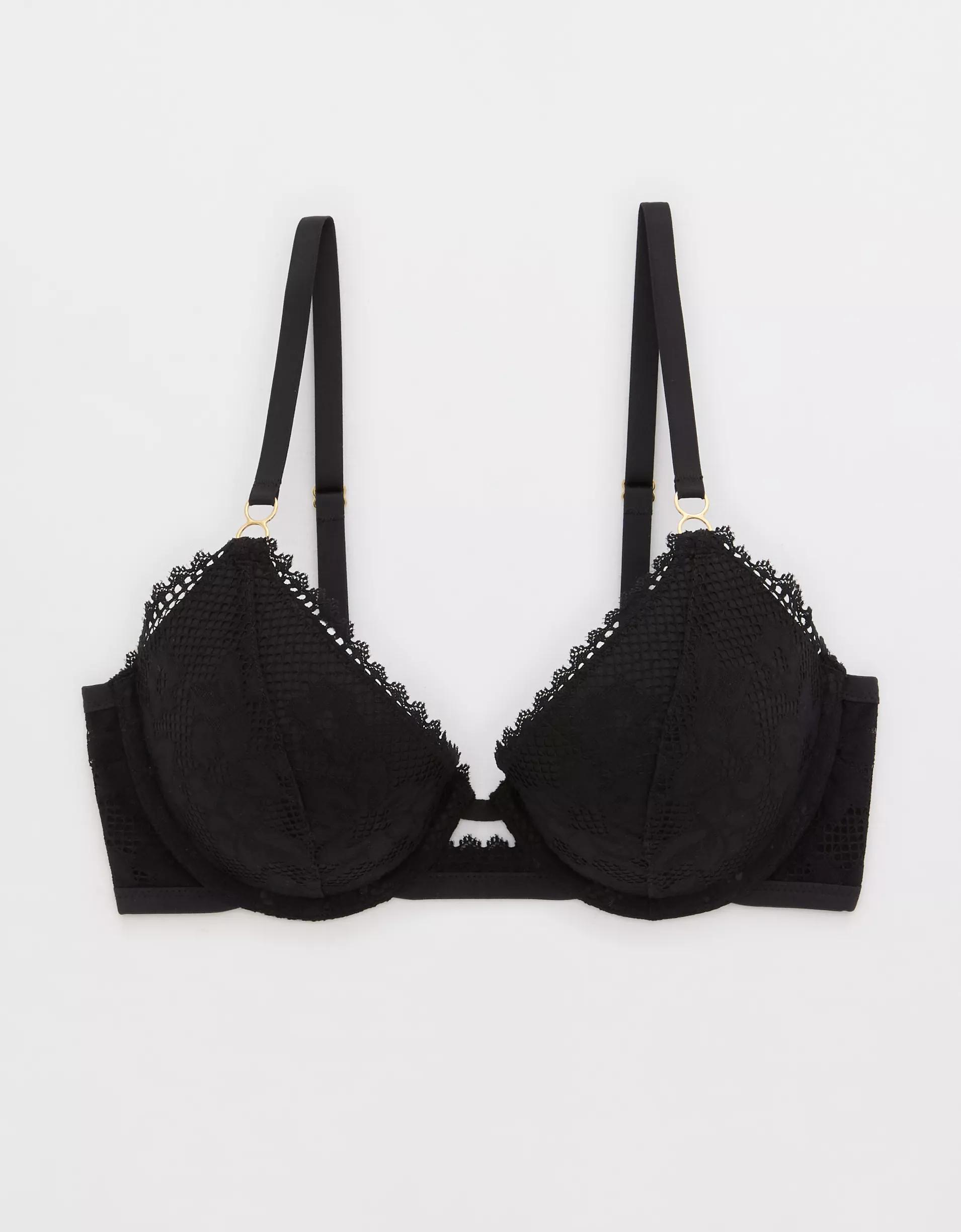 Show Off Lace Plunge Push Up Bra Product Image