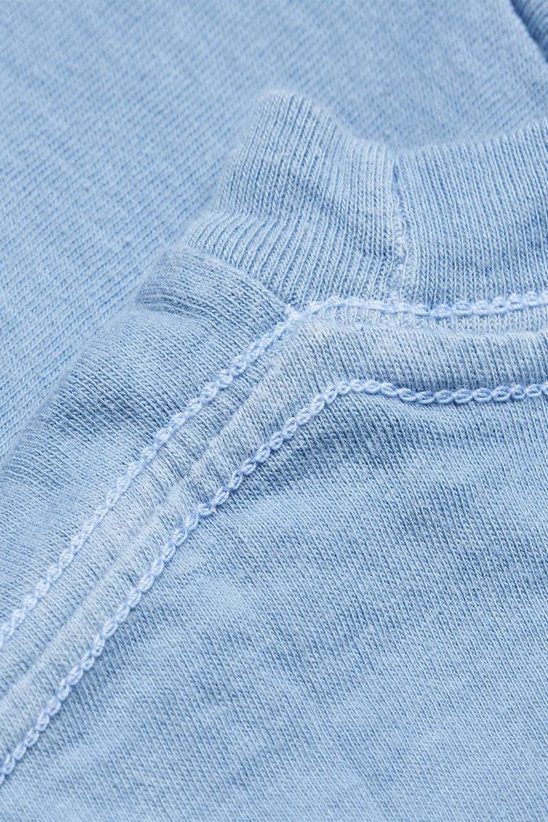 Indigo Dyed Light Blue Men's Organic Crew Tee Product Image
