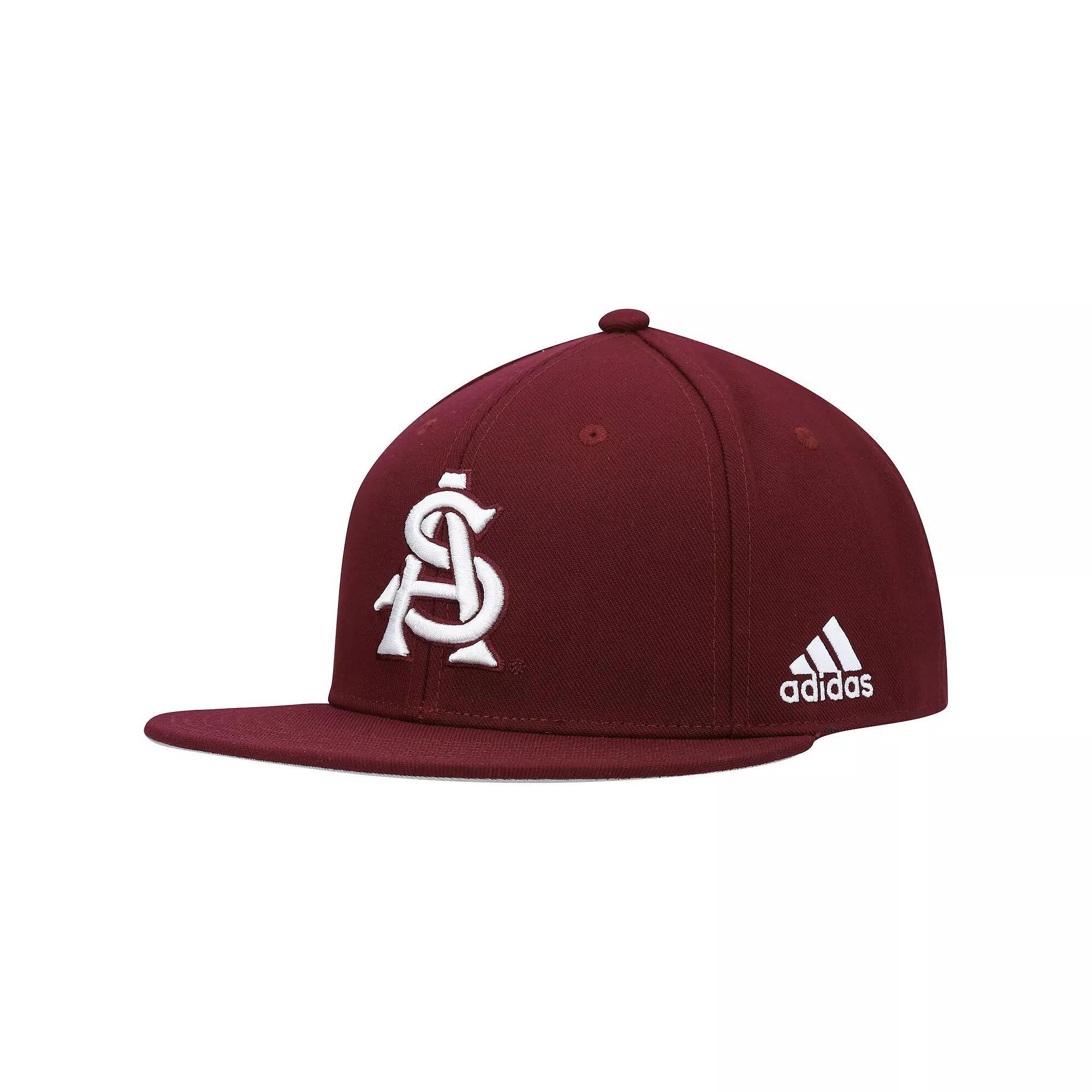 Men's adidas Maroon Arizona State Sun Devils Baseball On-Field Fitted Hat, Size: 7 1/2, Red Product Image