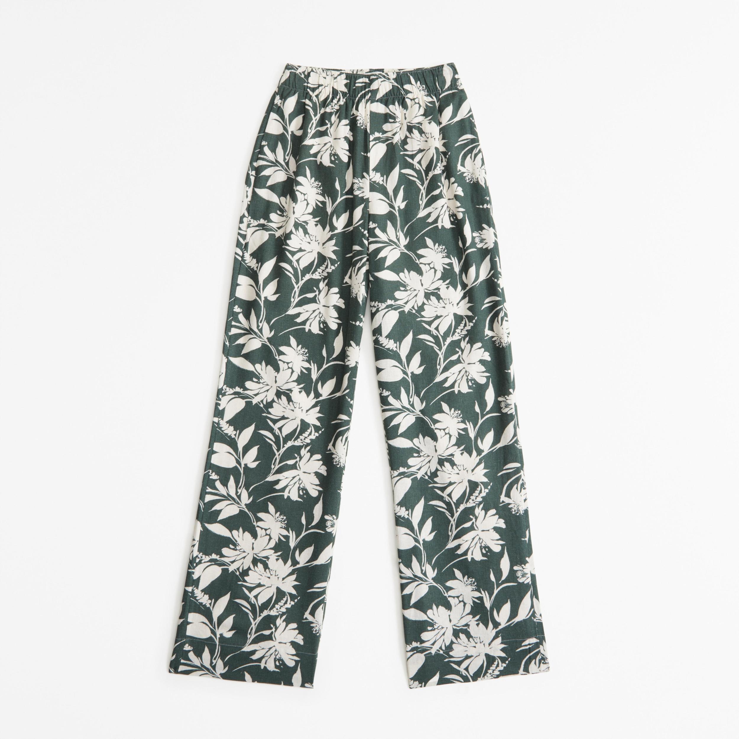 Linen-Blend Pull-On Pant Product Image