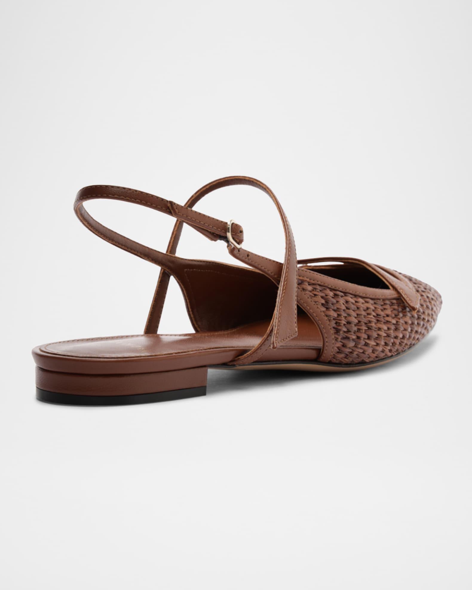 Tita Raffia Slingback Flats Product Image