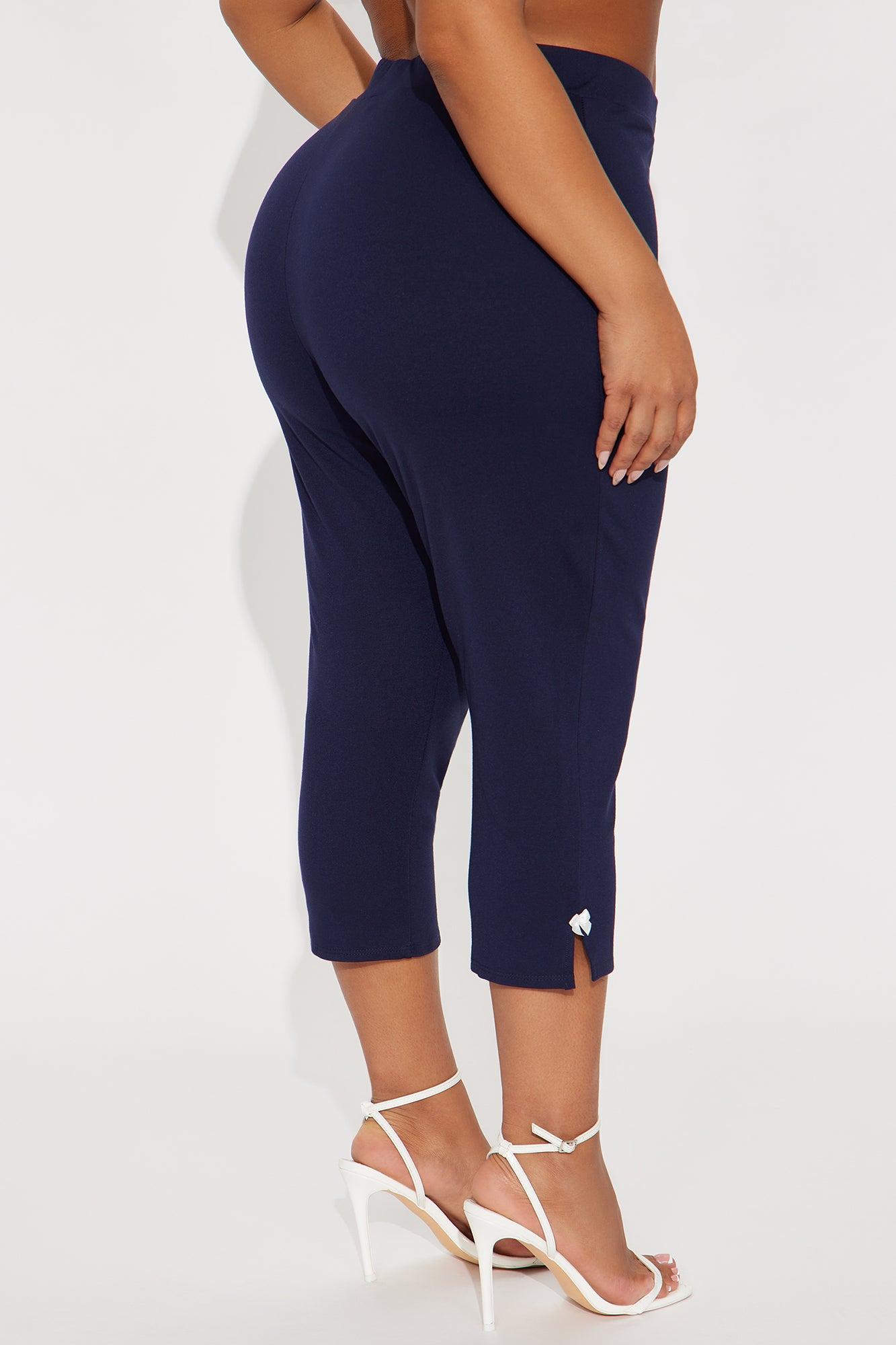 Take A Bow Capri Legging - Navy Product Image
