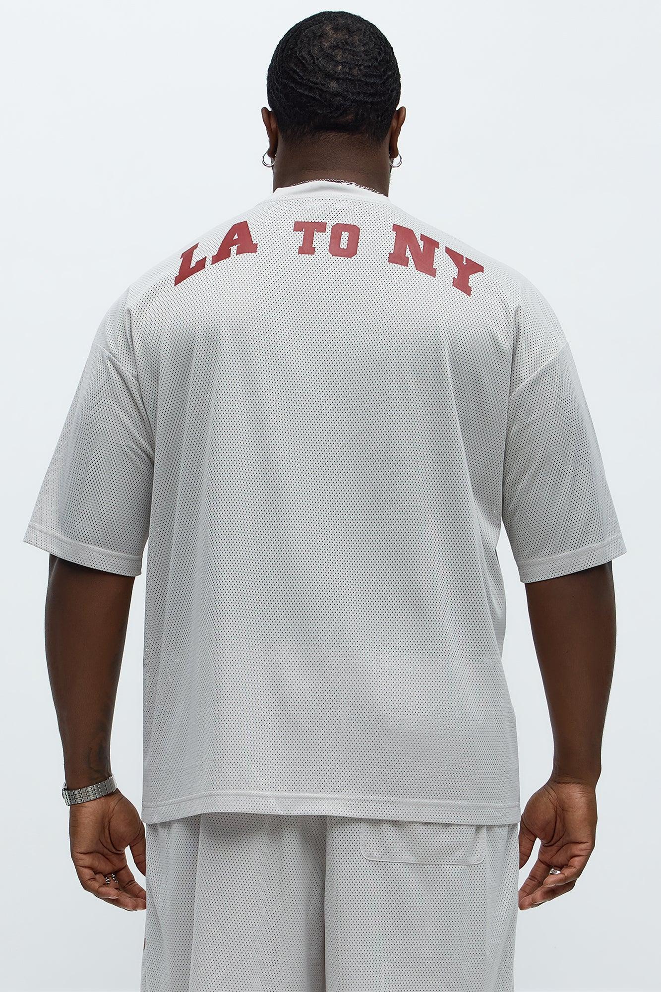 Regular Fit LA To NY Tshirt - Taupe Product Image