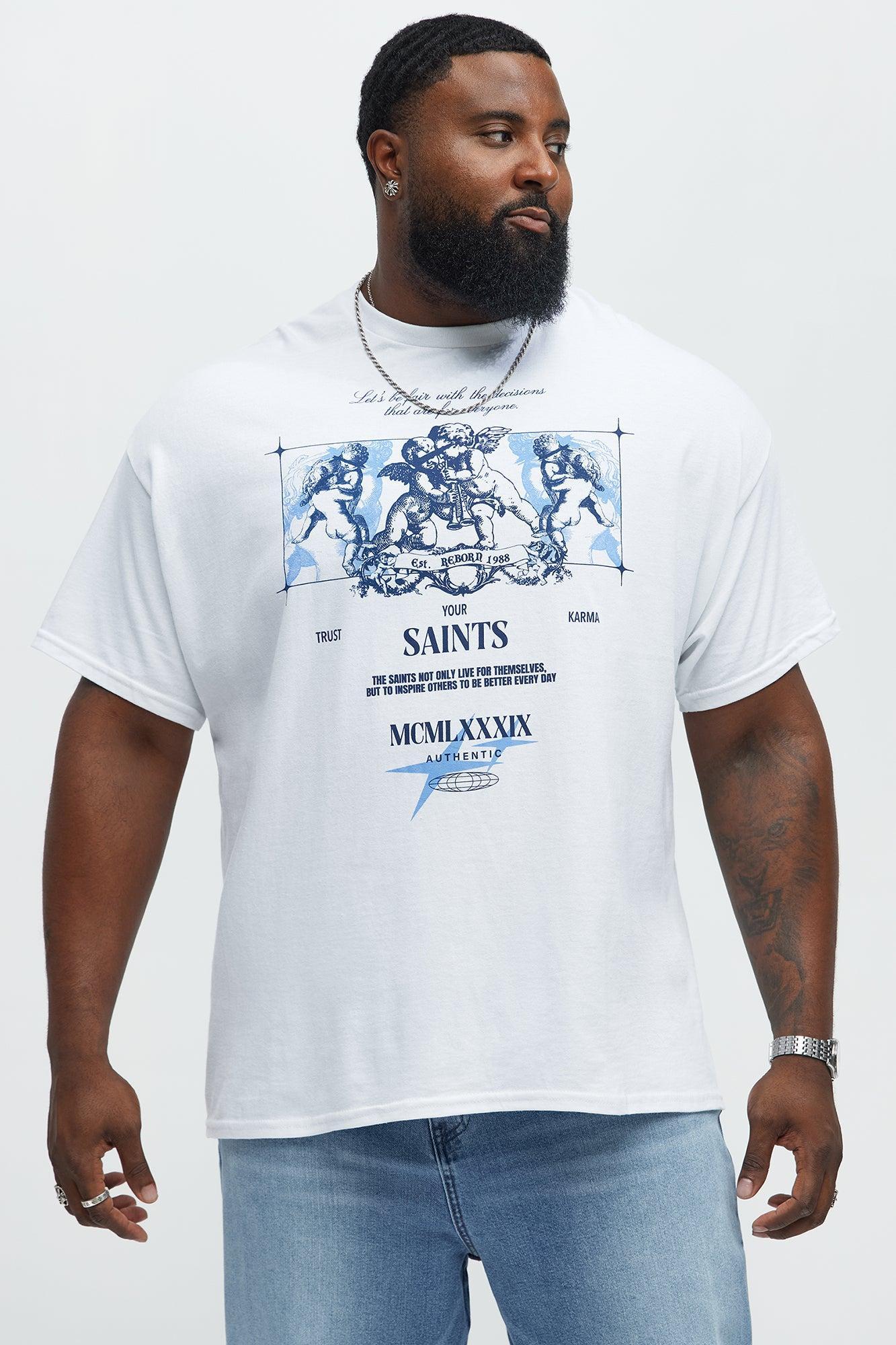 Celestial Saints Short Sleeve Tee - White Product Image