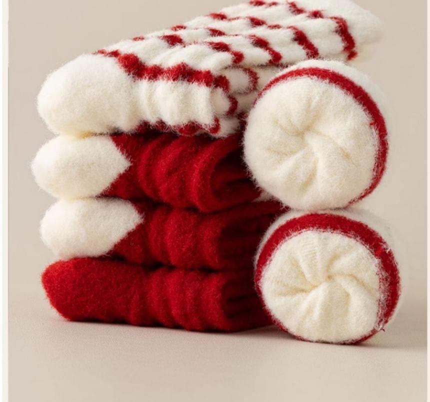Two Tone Crew Socks Set Product Image