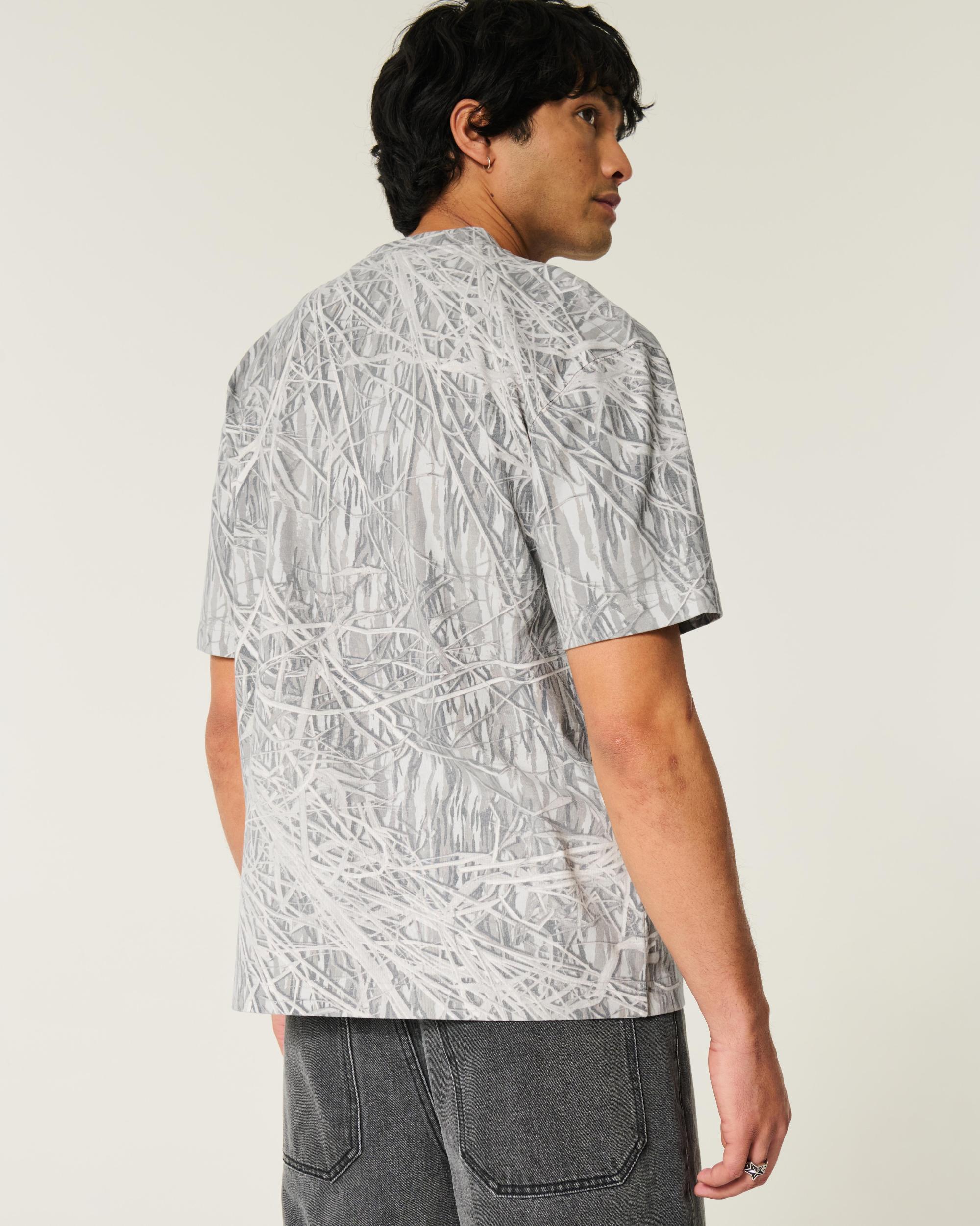 Boxy Heavyweight Washed Cotton Crew T-Shirt Product Image