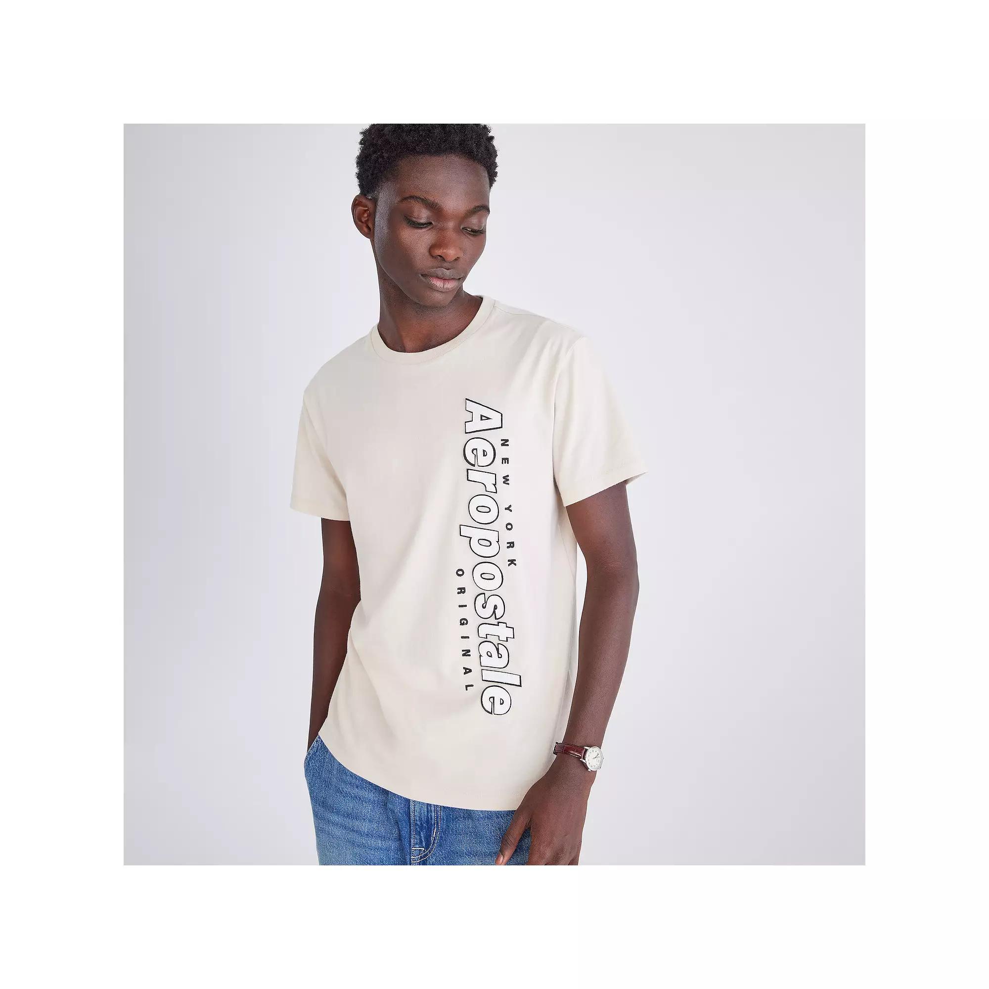 Men's Aeropostale Graphic Tee, Size: XS, Oatmilk Product Image