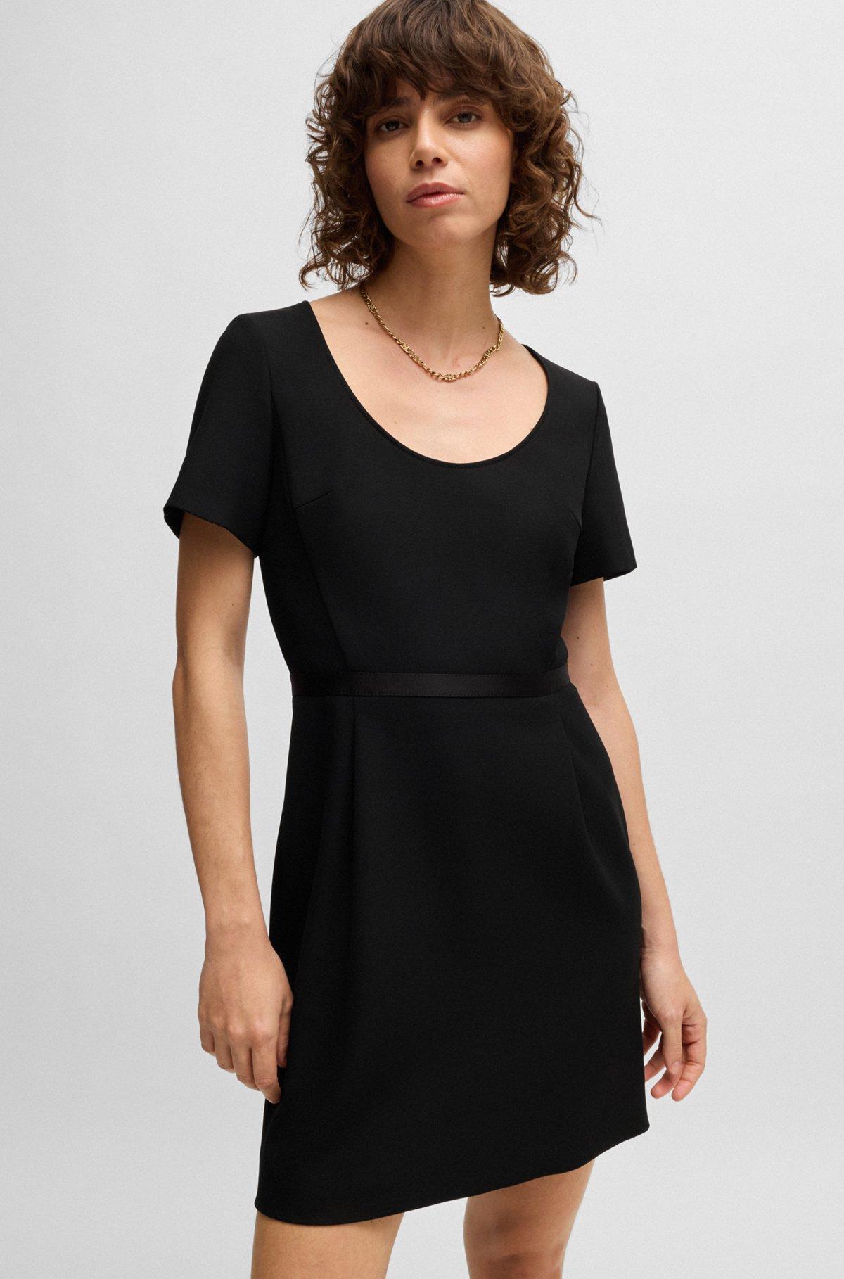 Slim-fit dress with ribbon detail Product Image