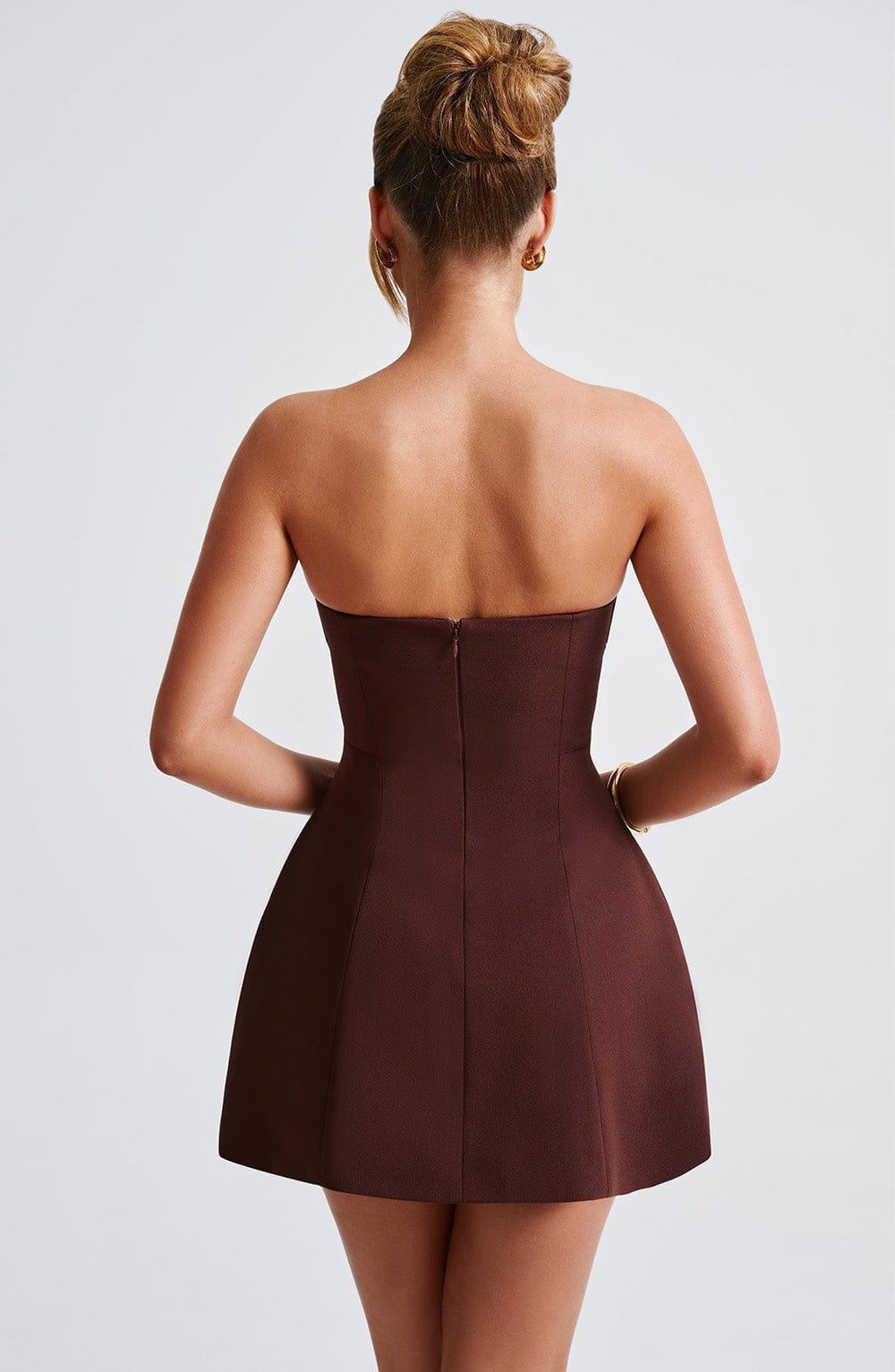 Asha Mini Dress - Brown Product Image