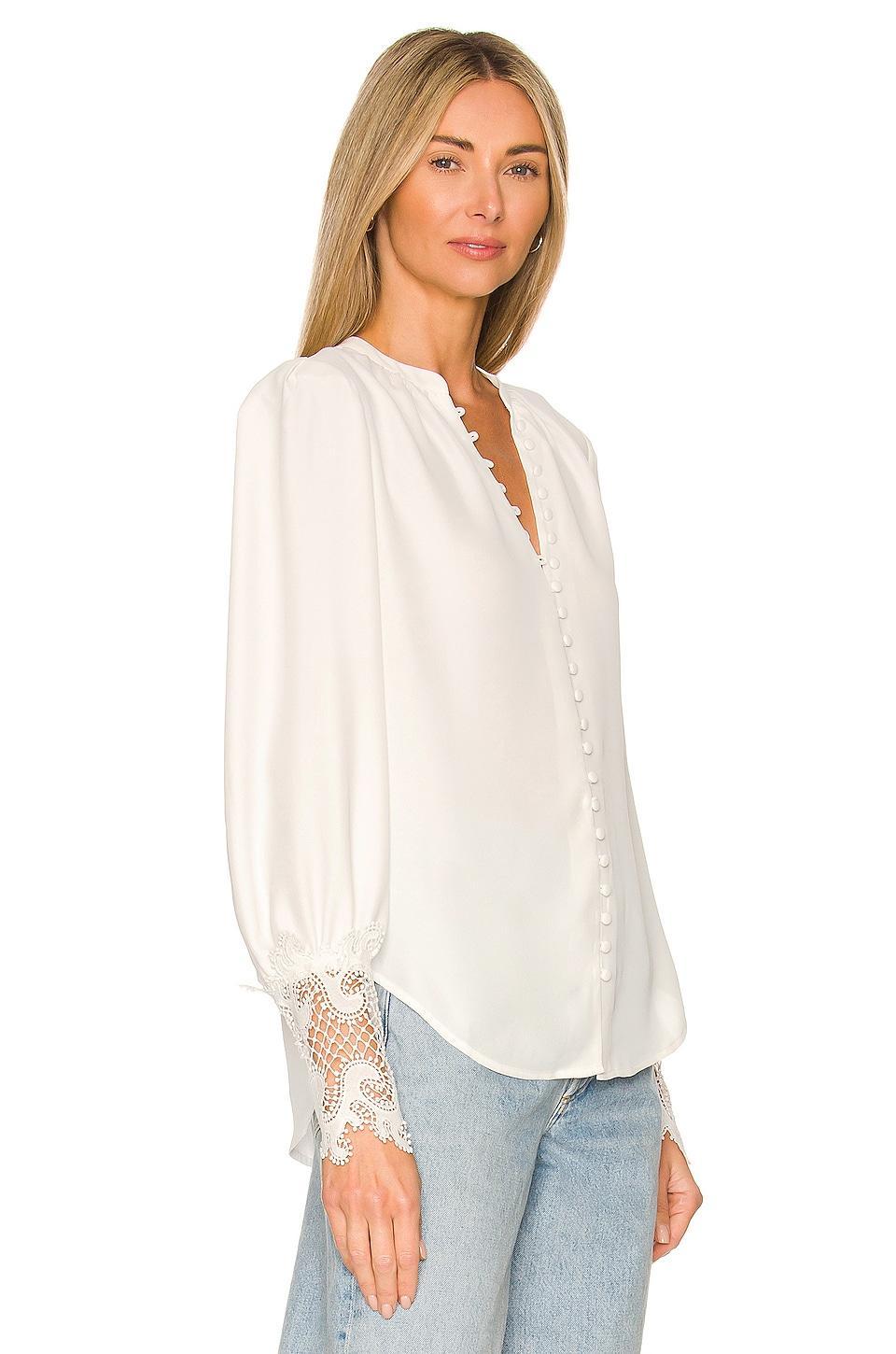 LAgence Ava Lace Cuff Blouse Product Image