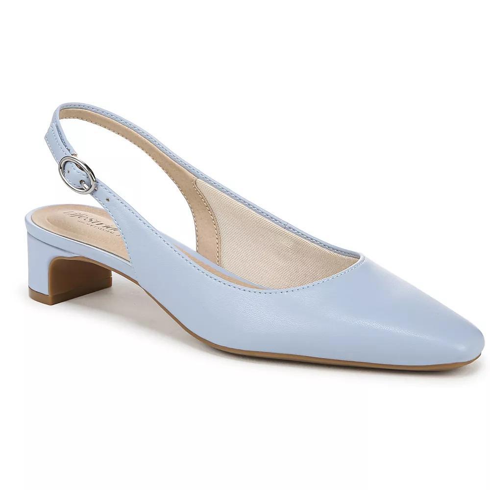LifeStride Lorena Women's Slingback Dress Shoes, Size: 9 Wide, Ice Blue Product Image