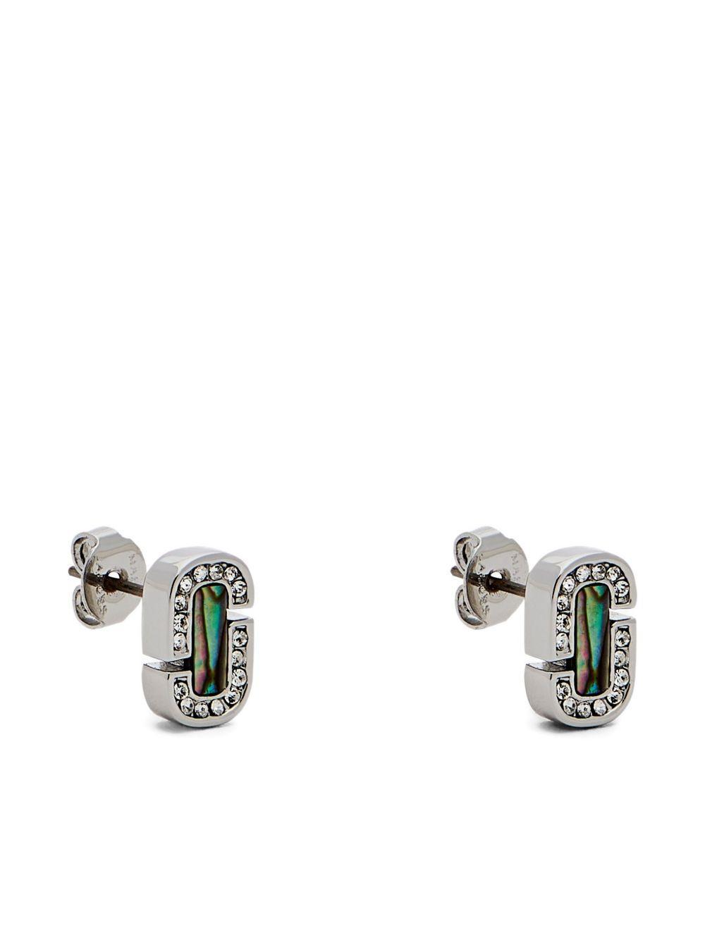 The Pavé Balloon Heart earrings Product Image