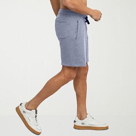 Hanes Originals Mens Fleece Sweat Shorts, 8 Deep Forte Blue Heather 2XL Product Image