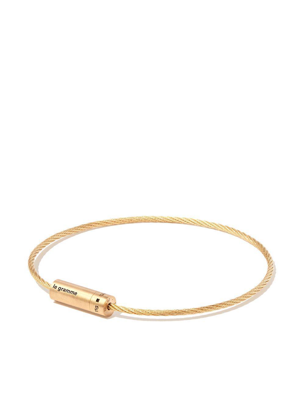 18kt yellow gold Cable 11g bracelet Product Image