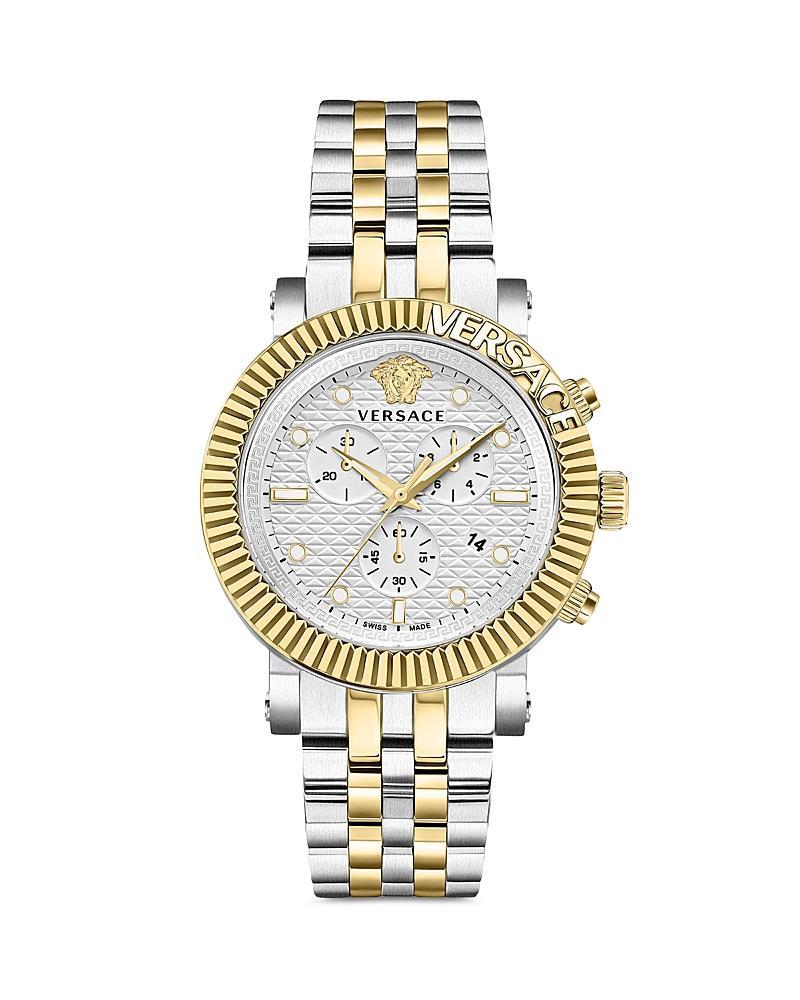 Mens V-Chrono Classic Two-Tone Bracelet Watch, 45mm Product Image