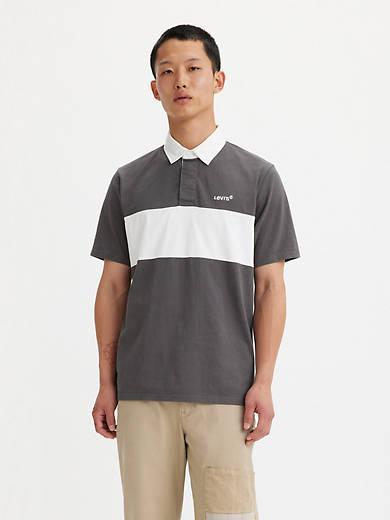 Short Sleeve Union Blocked Rugby Shirt Product Image