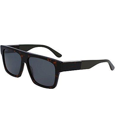 Womens Havana 55MM Square Sunglasses Product Image
