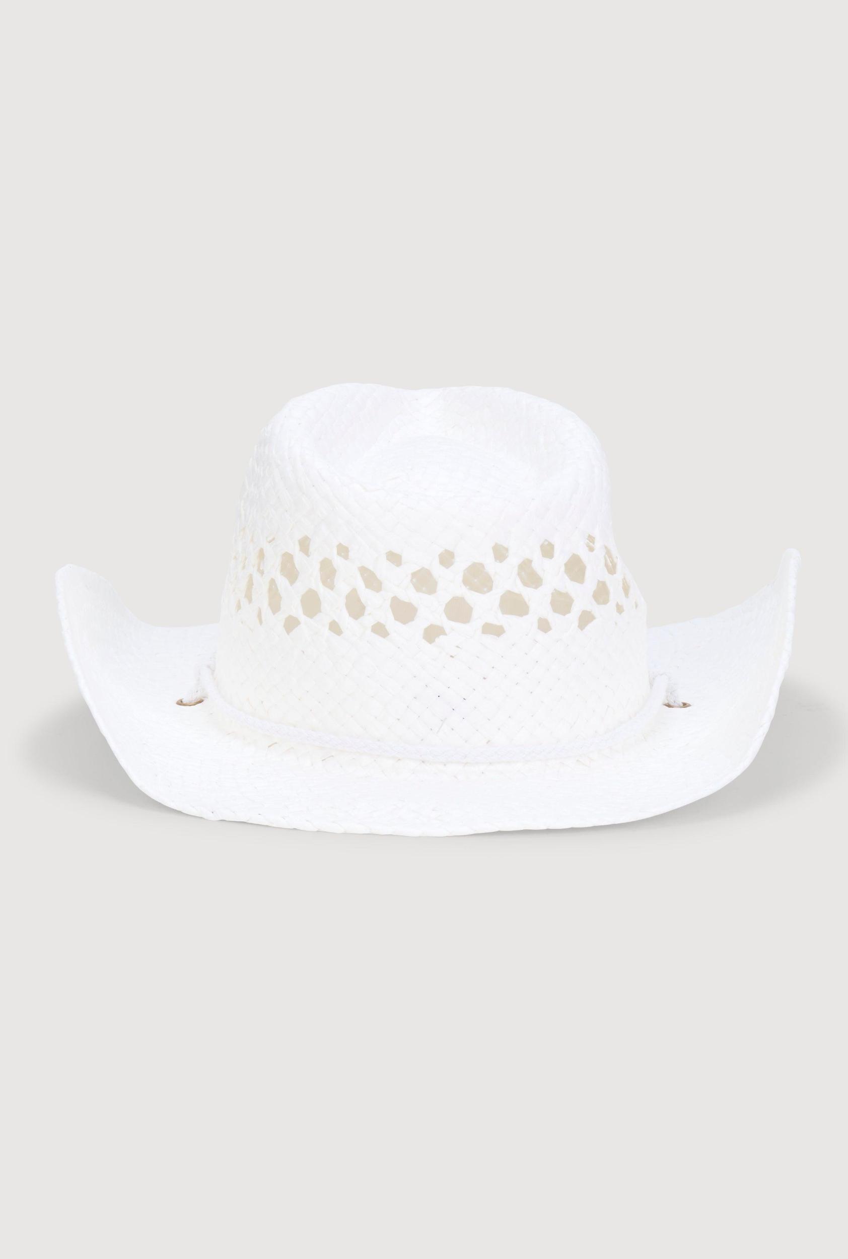 Woven Straw Cowboy Hat Female Product Image