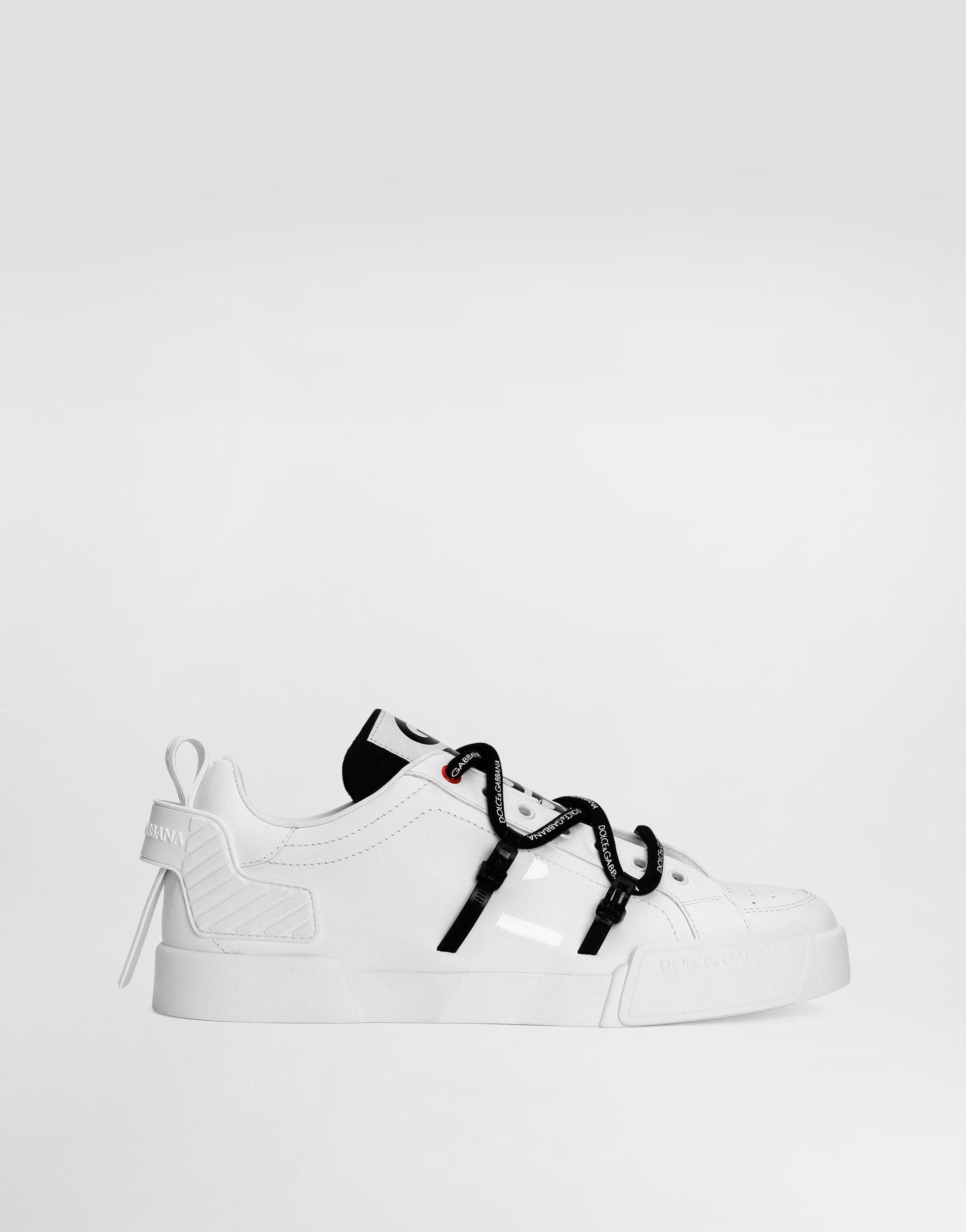 DOLCE & GABBANA Portofino Leather Sneakers In White Product Image
