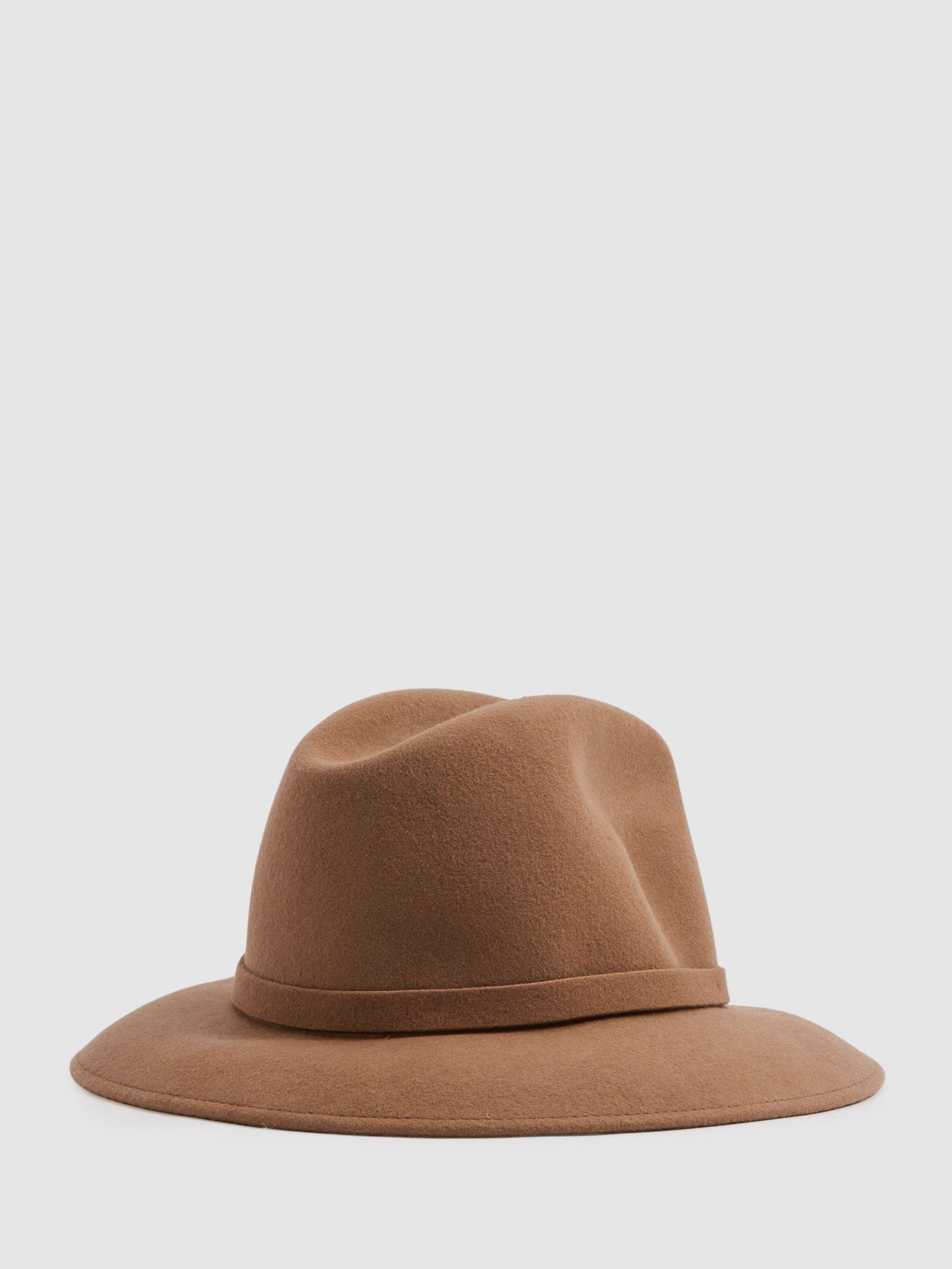 Wool Fedora in Camel Product Image