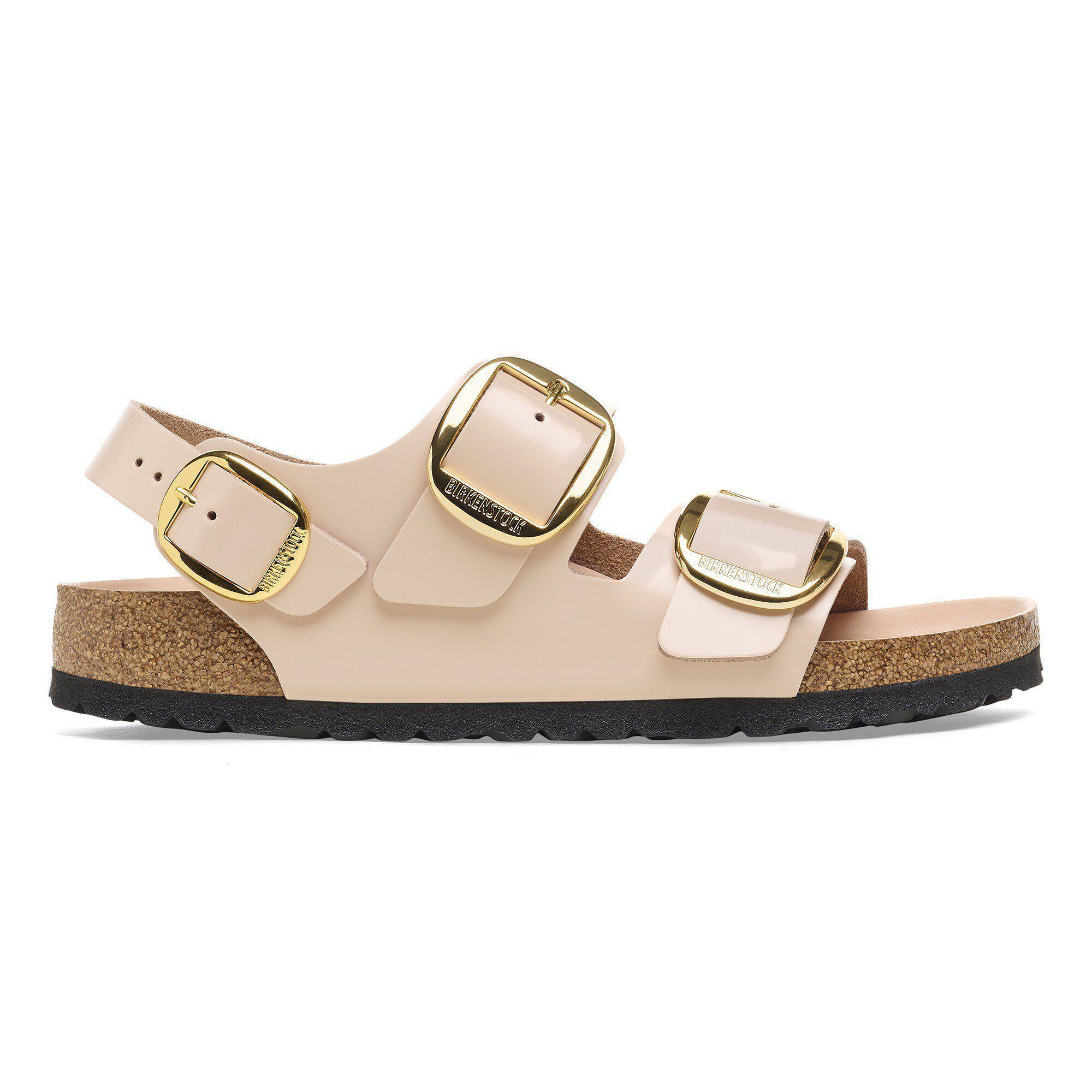 Milano Big Buckle Natural Leather Patent Product Image