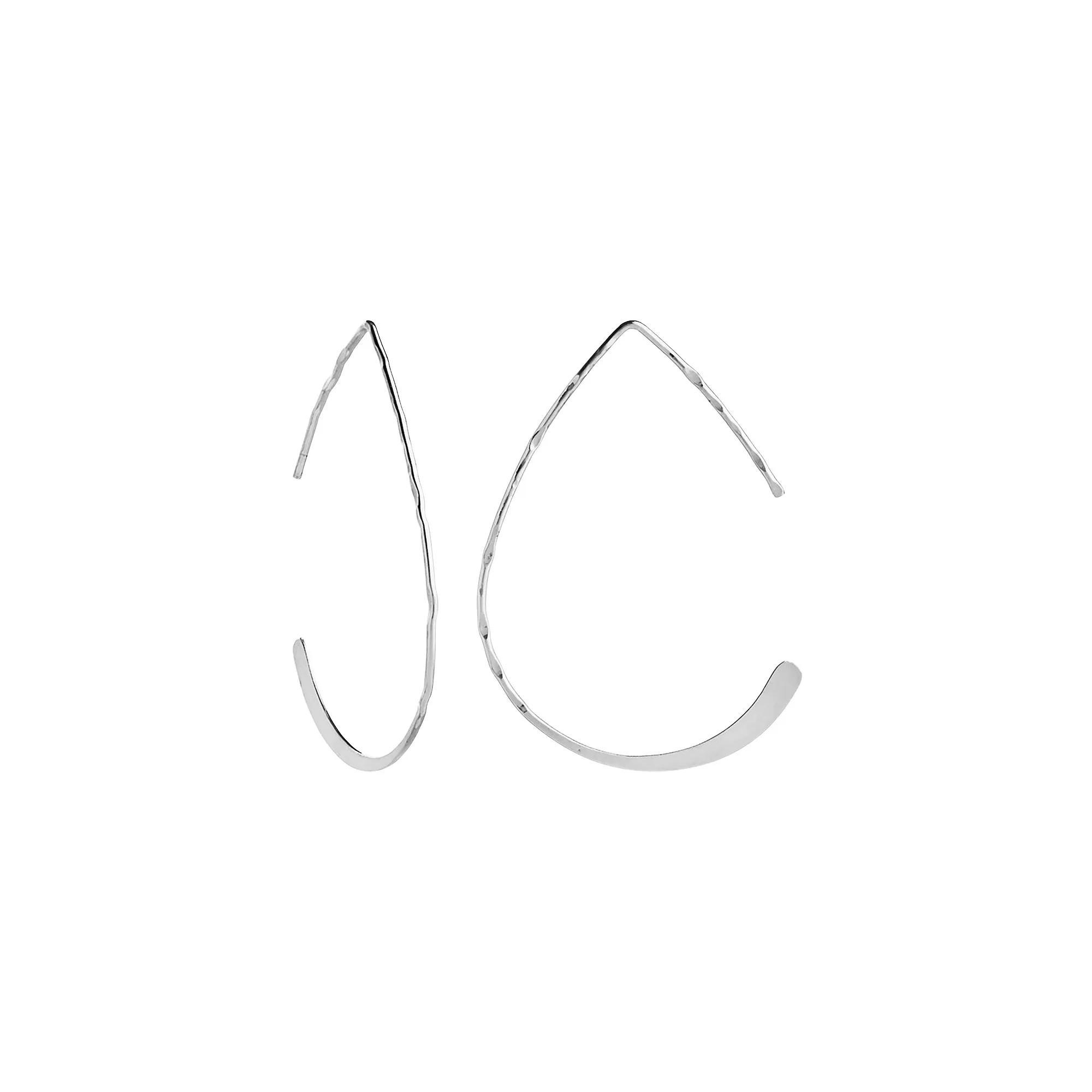 MC Collective Teardrop Threader Earrings, Women's, Sterling Silver Product Image