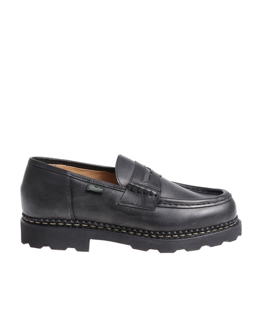 PARABOOT Reims Marche Black Leather Loafer Product Image