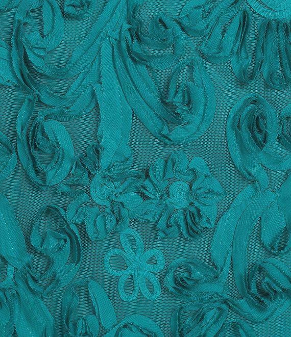 Adrianna by Adrianna Papell Halter Neck 3D Floral Embroidered Shift Dress Product Image